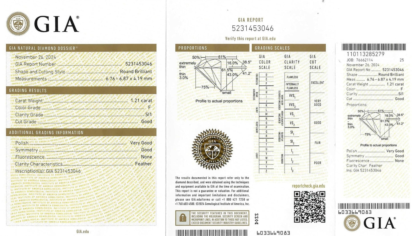 ·2.49cts GIA Certified Round Diamond Studs, 18k - Forever Rox