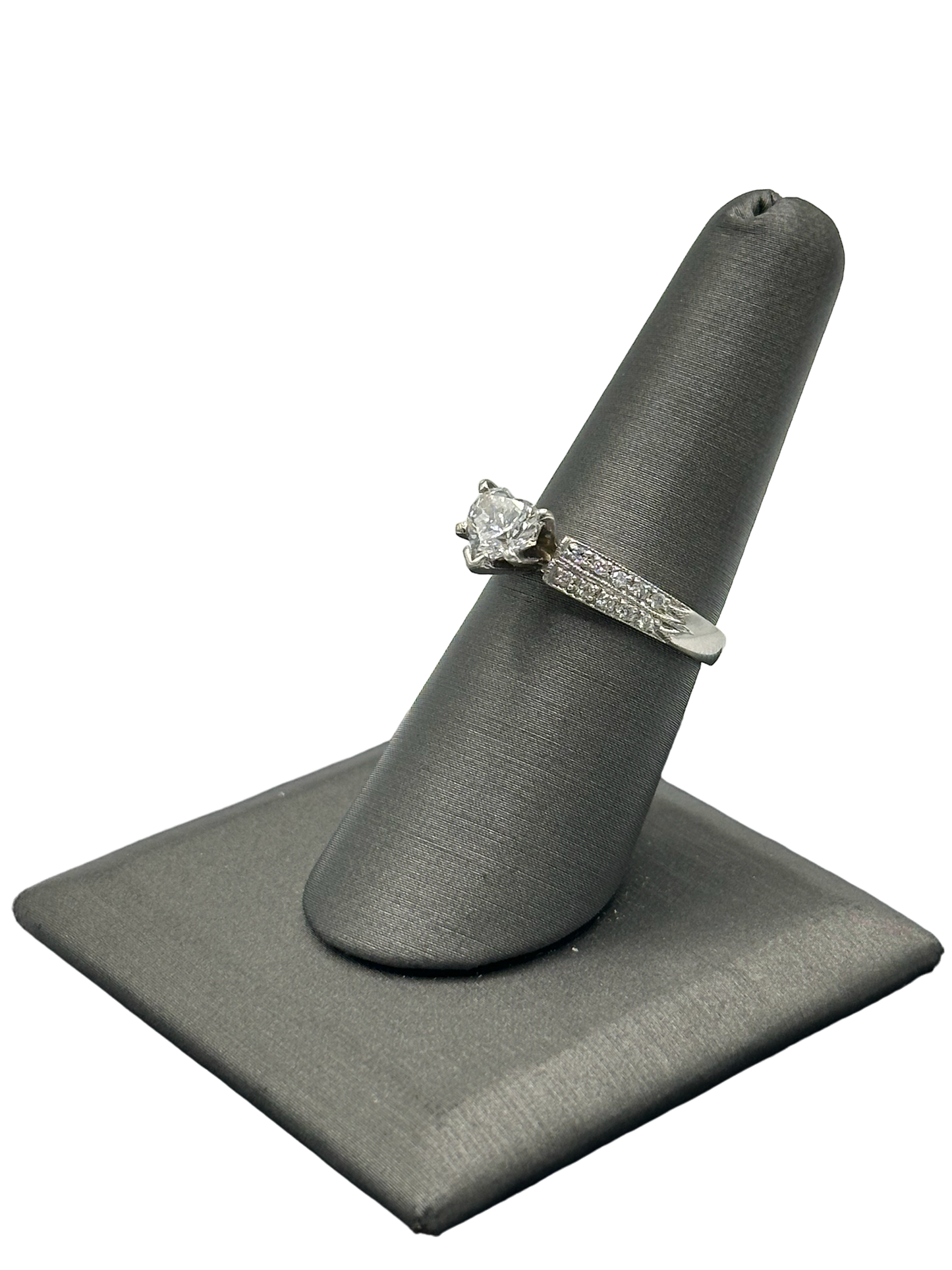 Heart Shaped Diamond Bridal Ring