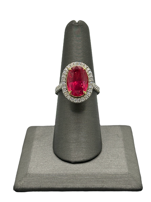 Mahenge Spinel & Diamond Ring