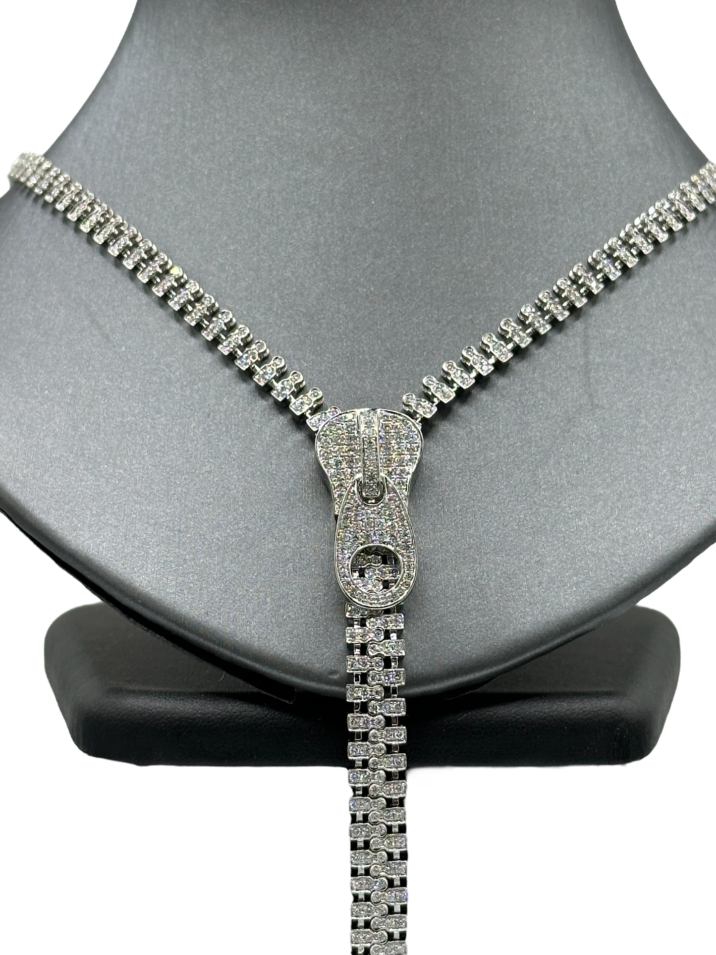 Diamond Zipper Necklace