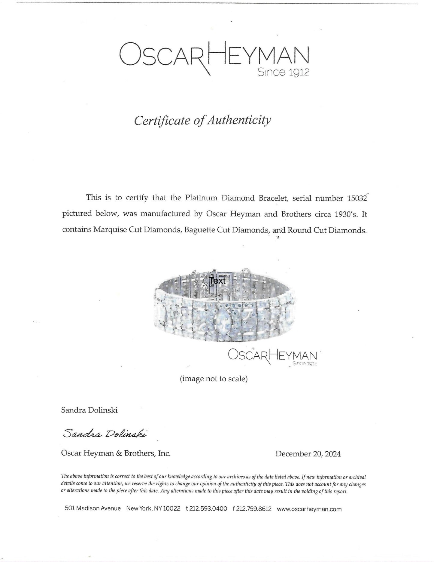 Art Deco Diamond Bracelet by Oscar Heyman, Platinum - Forever Rox