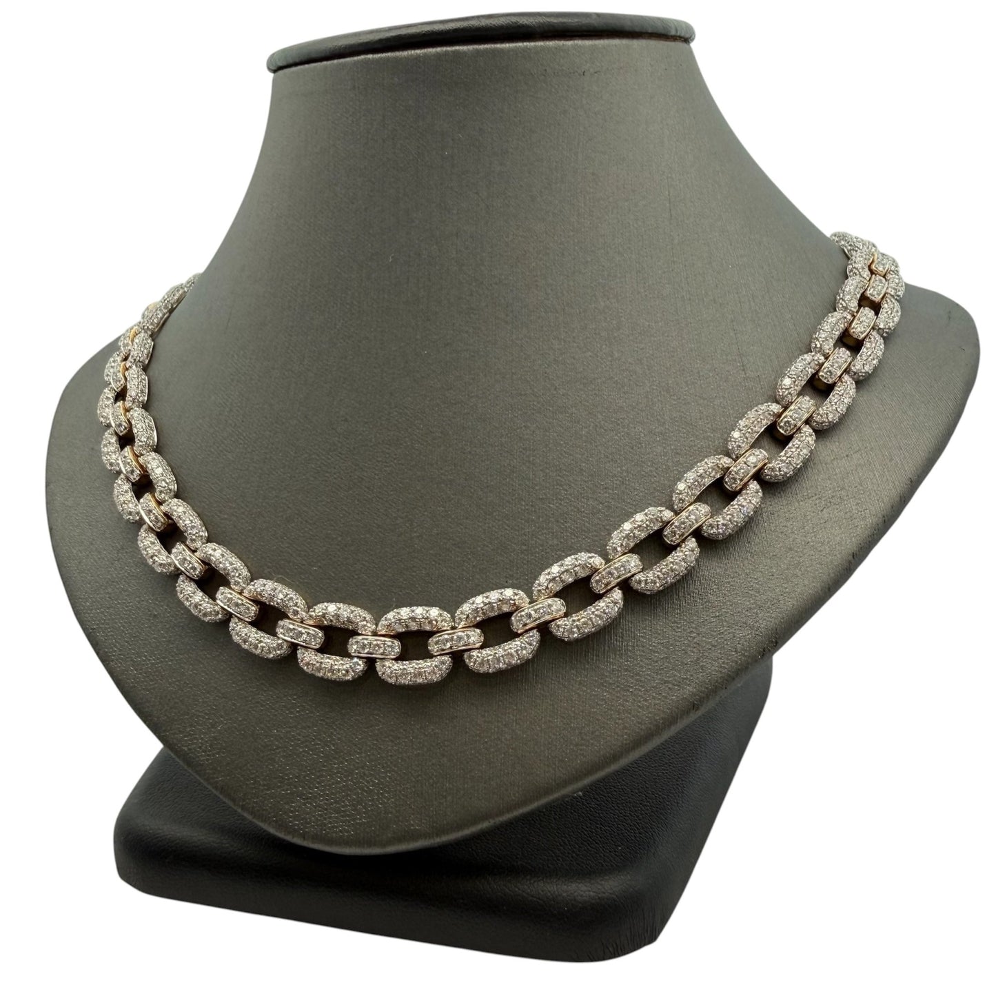 Chainlink Pavé Diamond Necklace - Forever Rox Fine Jewelry