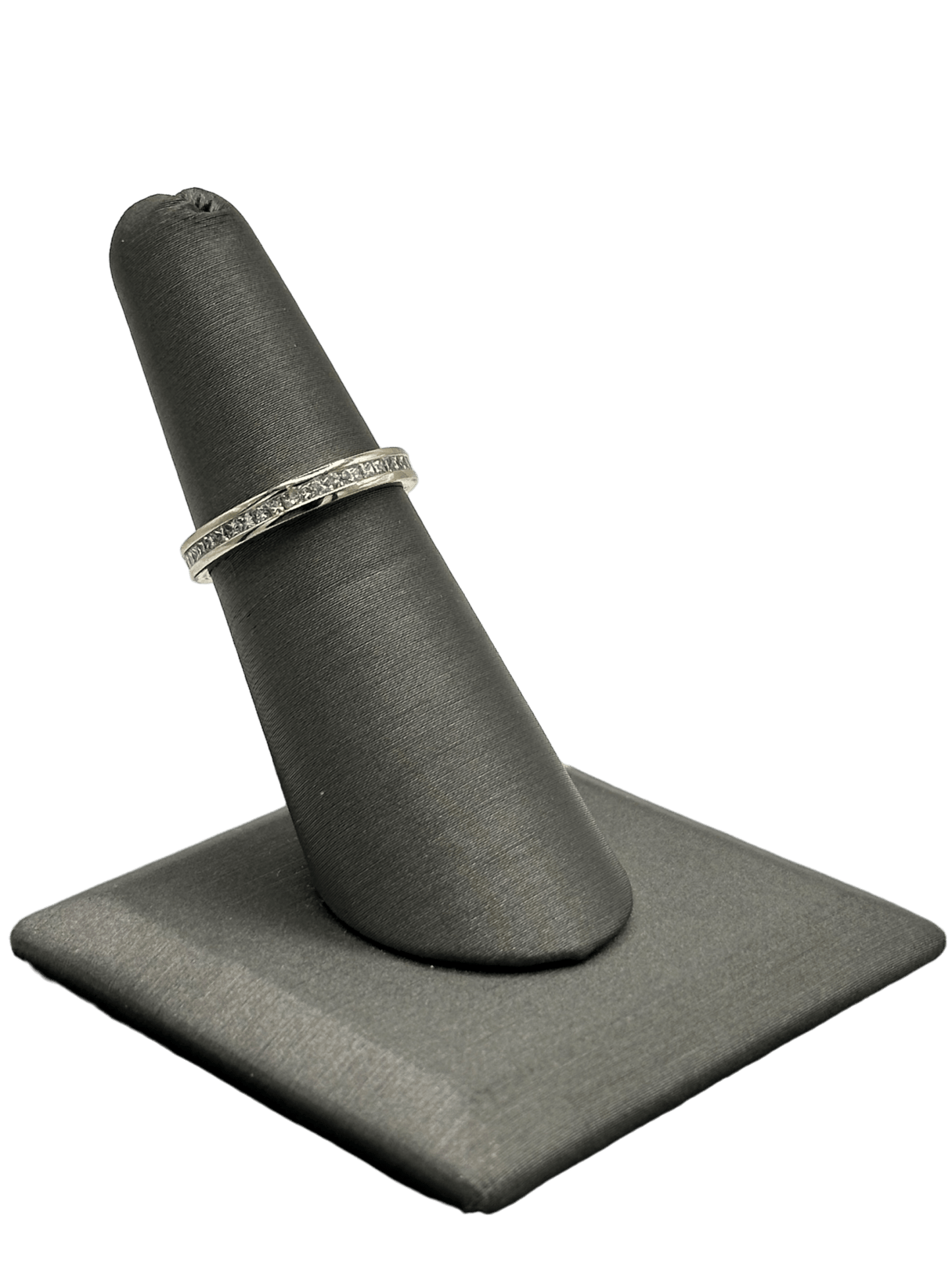 Channel Set Princess Cut Diamond Eternity Band - Forever Rox