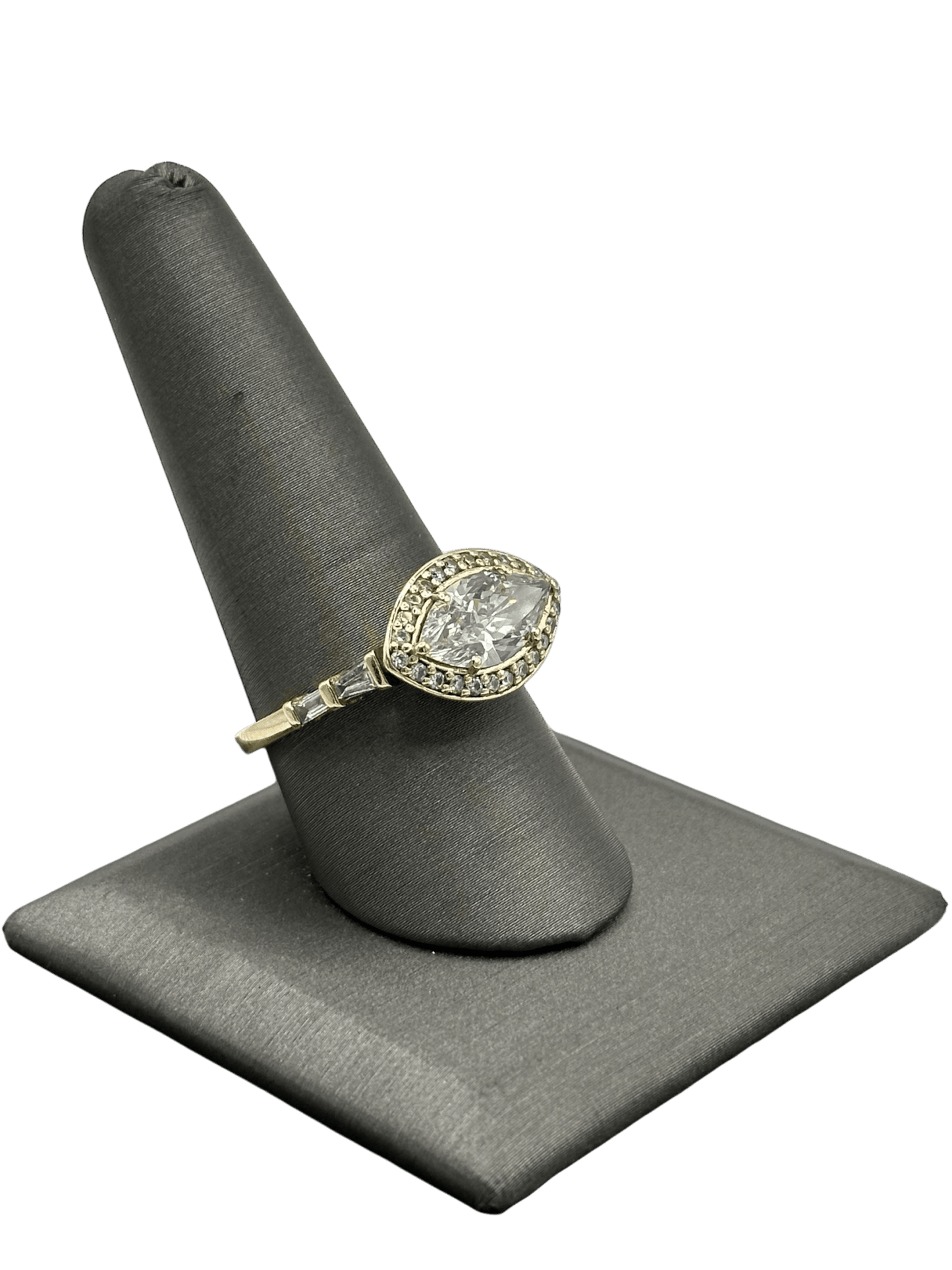 Custom East To West Marquise Diamond Ring With Round & Baguette Diamonds - Forever Rox