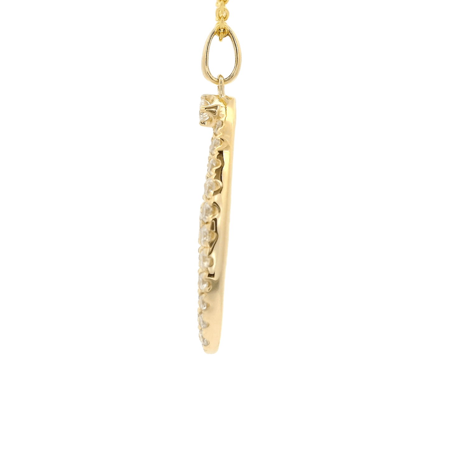 Diamond Split O Shape Pendant - Forever Rox