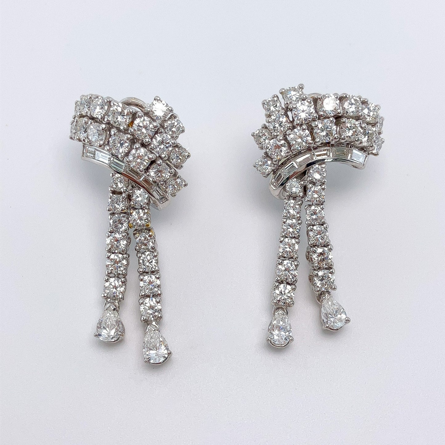 Mid Century Diamond Drop Earrings, 18k - Forever Rox