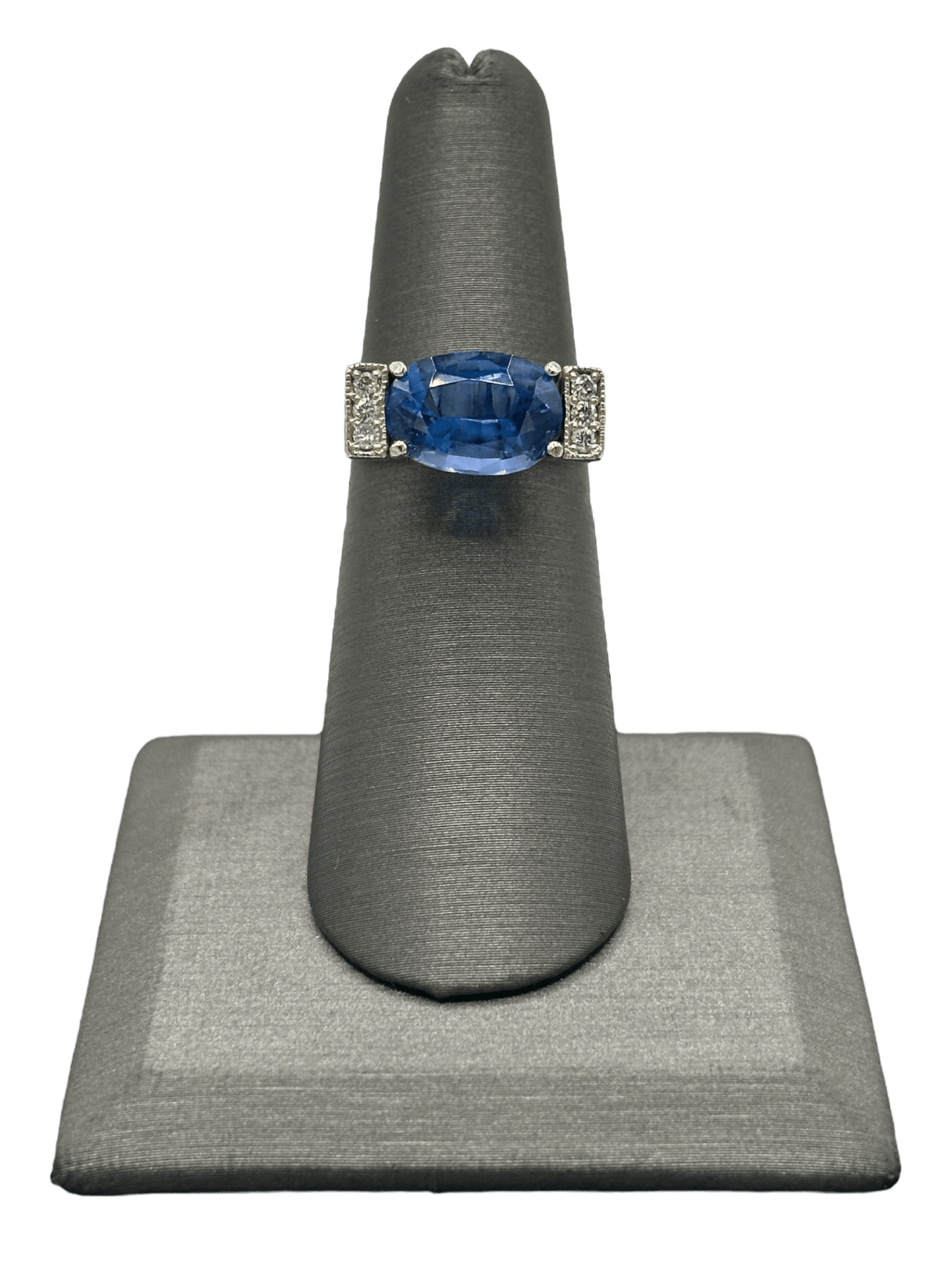 Oval Cut Tanzanite & Diamond Ring - Forever Rox