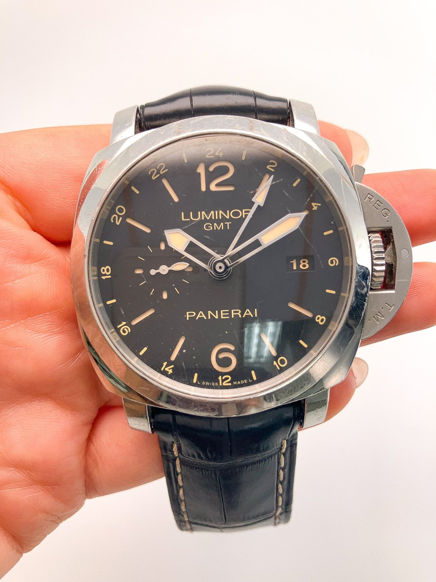Vitnage Panerai Luminor GMT 531, SS· - Forever Rox