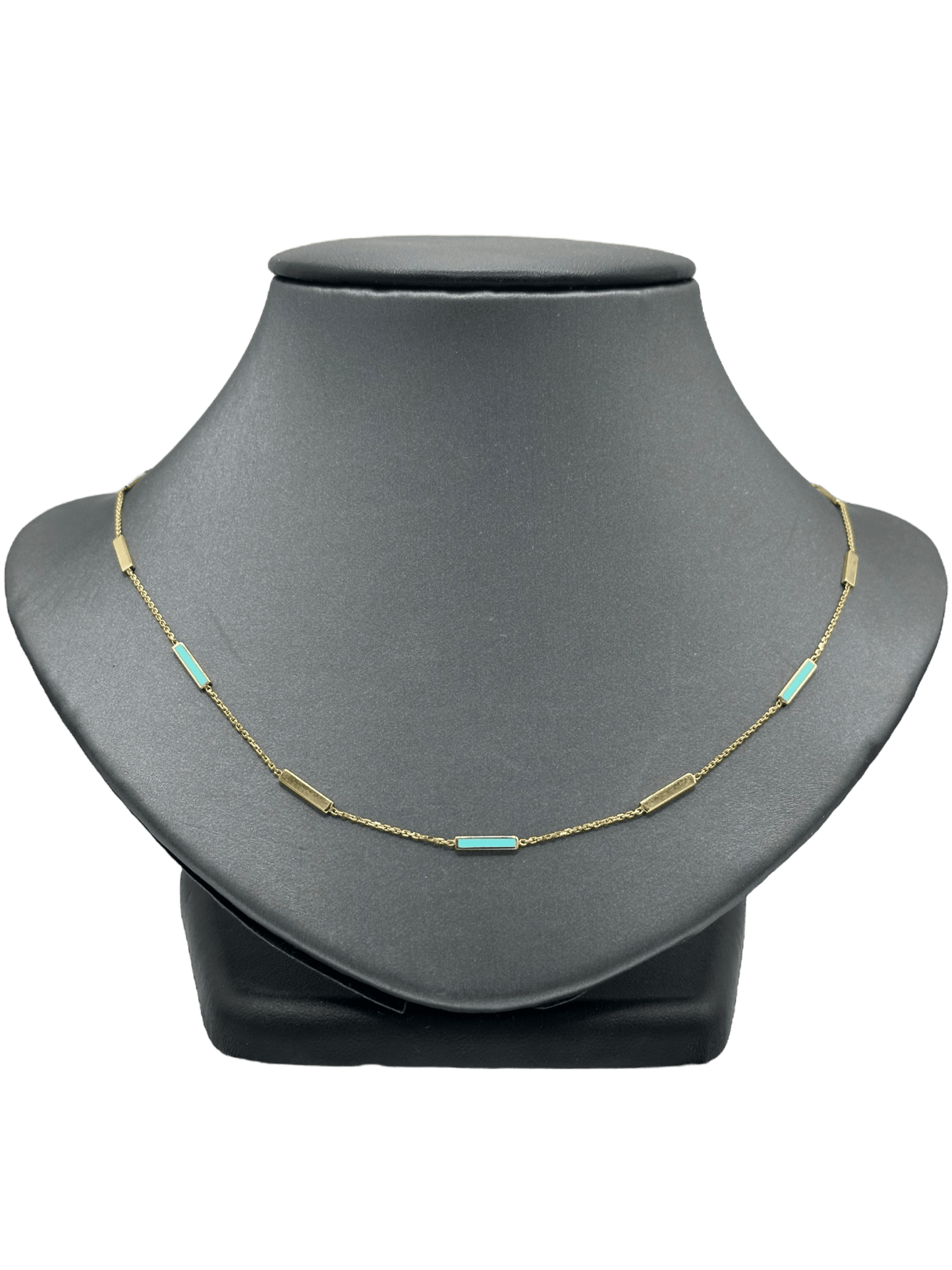 Yellow Gold Alternating Enamel Chain - Forever Rox