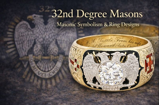 32nd Degree Ring: A Historic Masonic Symbol of Brotherhood and Enlightenment - Forever Rox Fine Jewelry