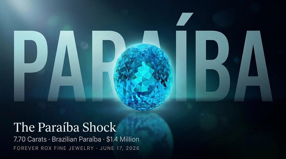 $43.4 Million at Sotheby's: A 10-Carat Blue Diamond, a Paraíba Shock, and the Colored-Stone Surge - Forever Rox Fine Jewelry