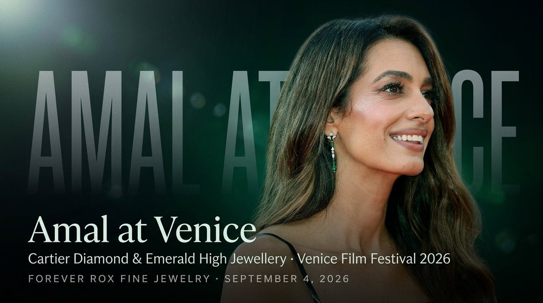 Amal Clooney's Emerald Cartier Suite Opens Venice 2026 — and the Red Carpet's Color Story Is Clear - Forever Rox Fine Jewelry