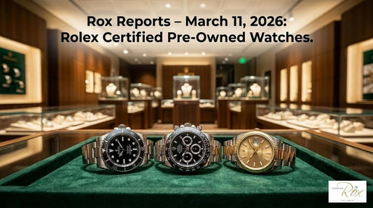 Rolex Expands Its Certified Pre-Owned Watch Program | Rox Reports – March 11, 2026 - Forever Rox Fine Jewelry