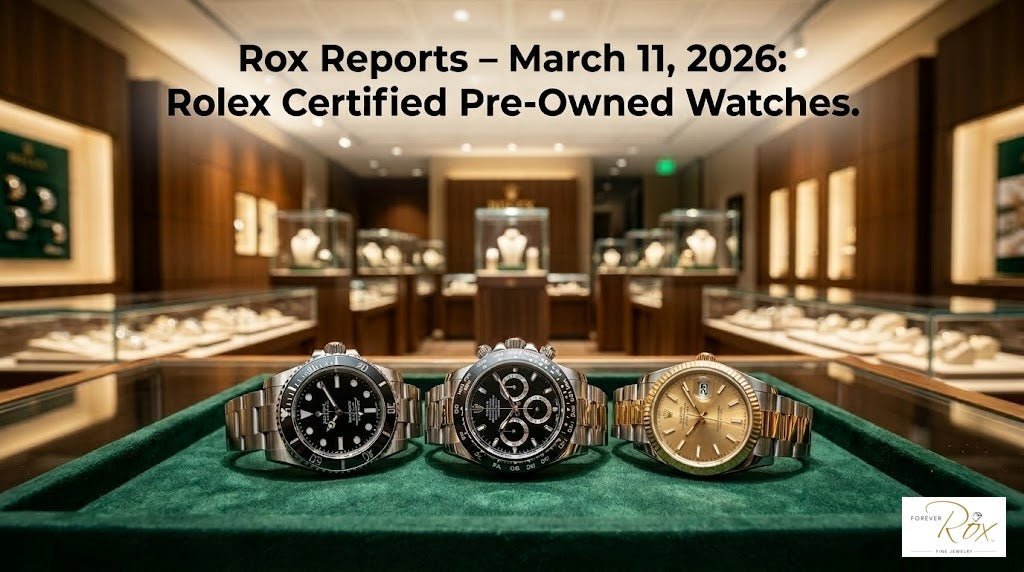 Rolex Certified Pre-Owned Watch Program Expands | Rox Reports – Forever ...