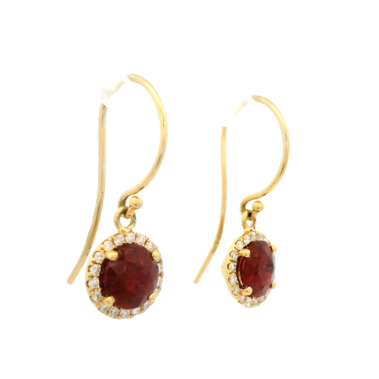 Ruby & Diamond Dangles