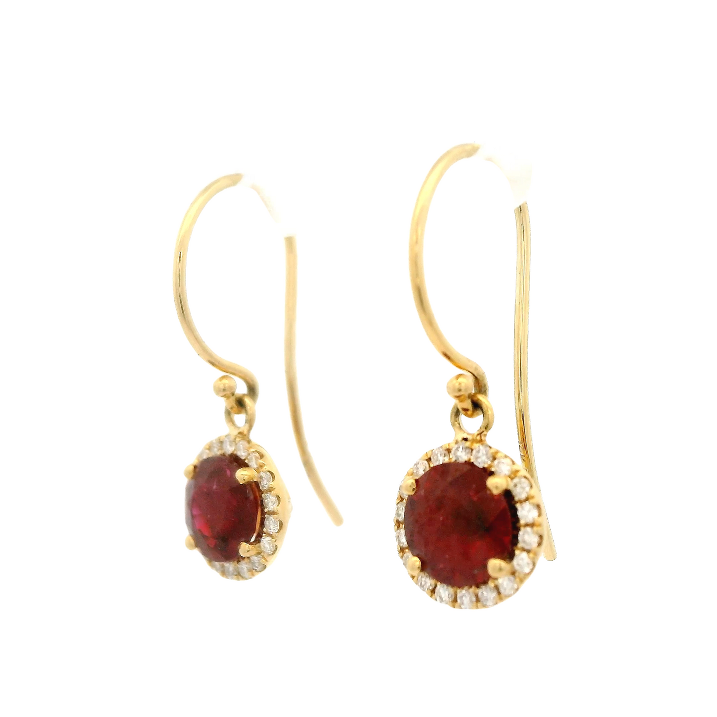 Ruby & Diamond Dangles