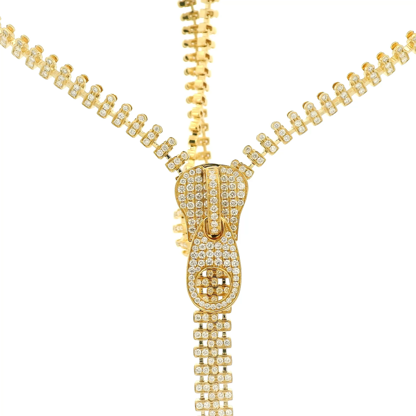 Diamond Zipper Necklace