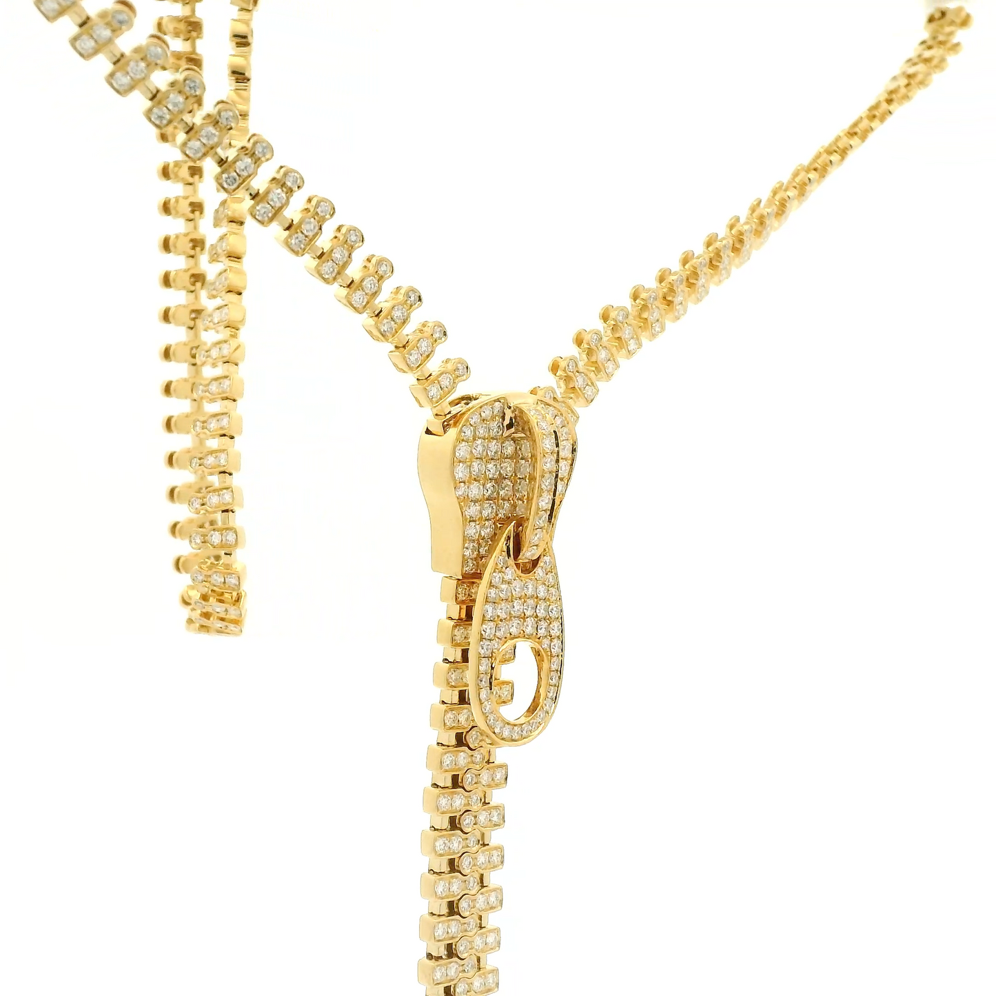 Diamond Zipper Necklace