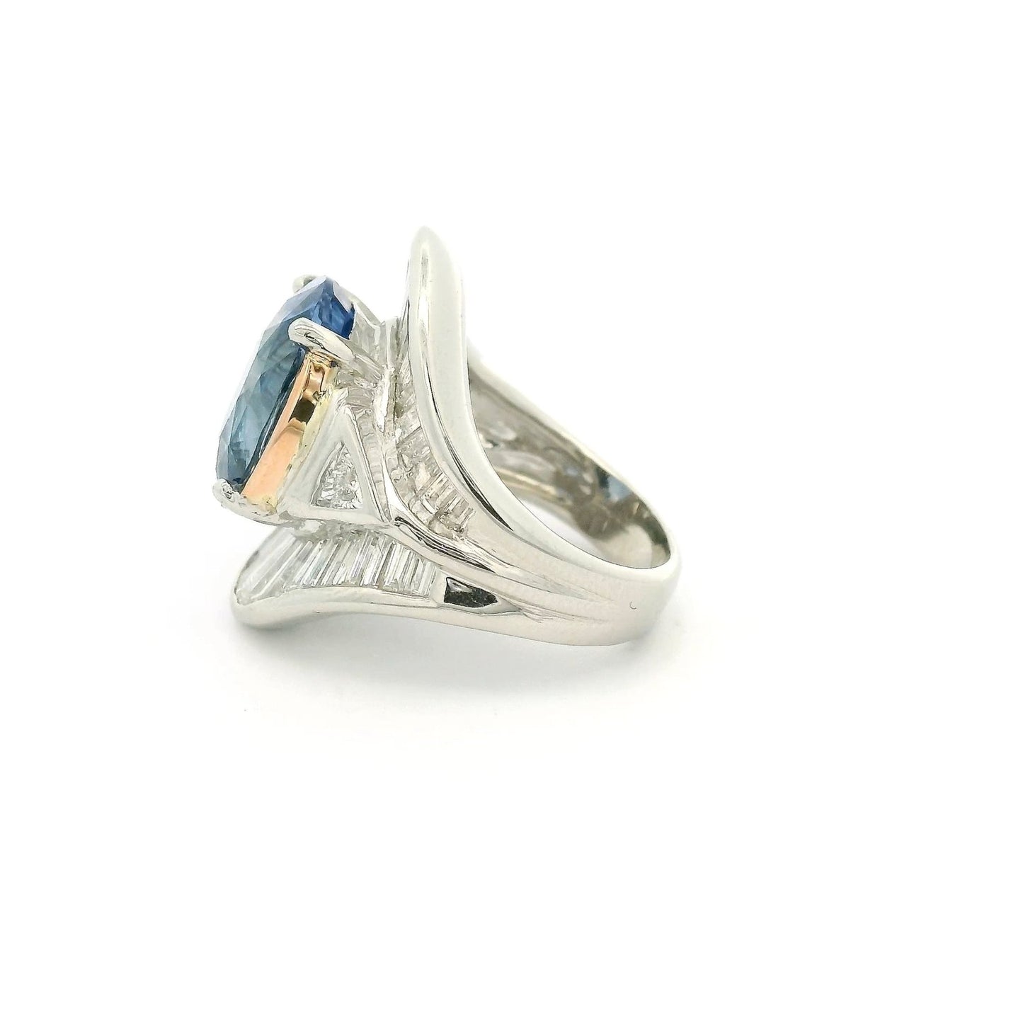 10.01ct GIA Certified Oval Cut Sapphire & Diamond Ring - Forever Rox