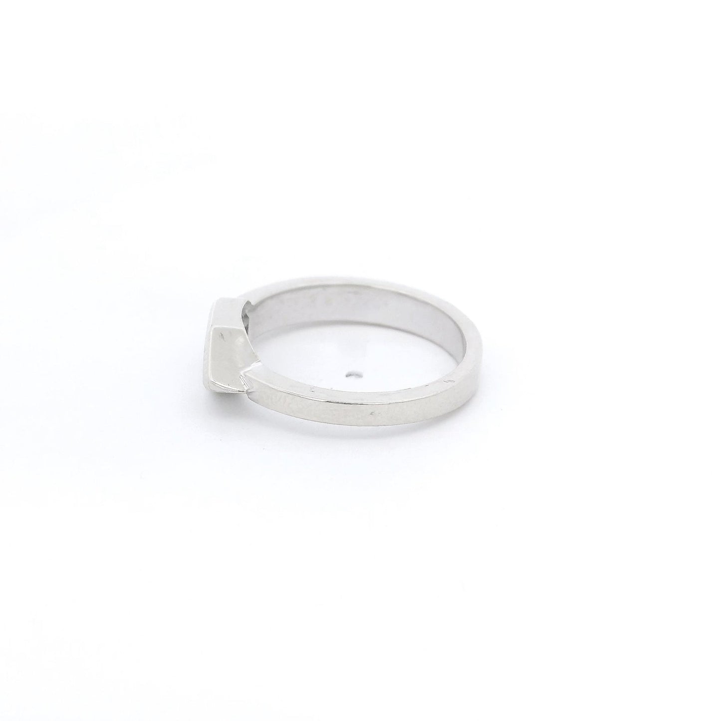 ~1.00ct Bullet Cut Diamond Ring with Channel Set Round Cut Diamonds - Forever Rox Fine Jewelry