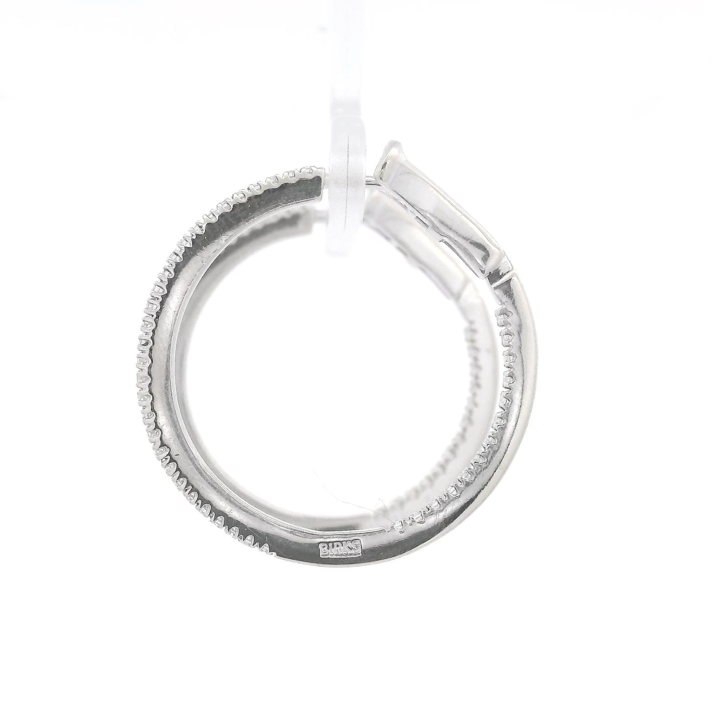 ~1.00ctw White Gold Innie Outtie Diamond Hoops - Forever Rox