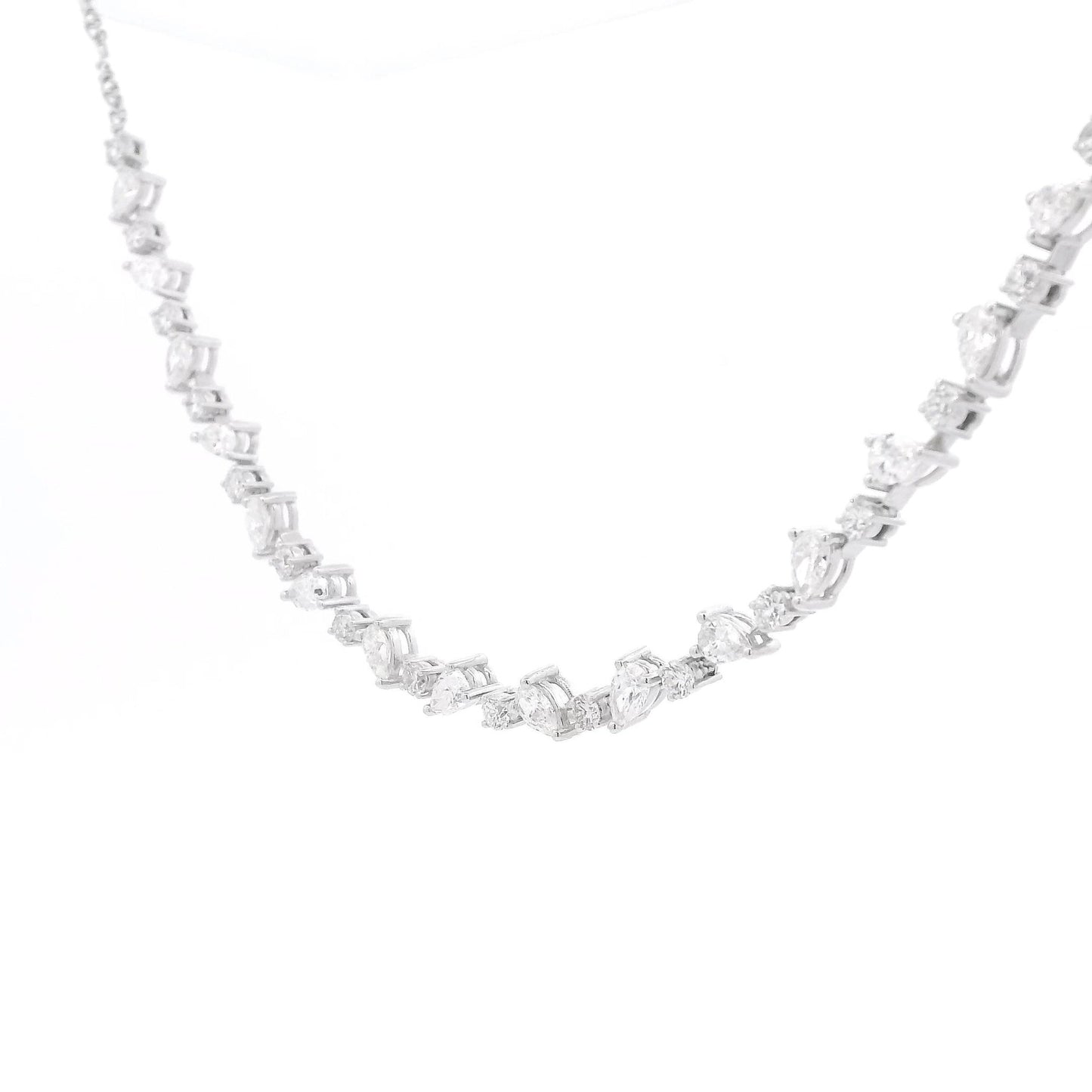 1/4 Around Mixed Cut Diamond Necklace - Forever Rox