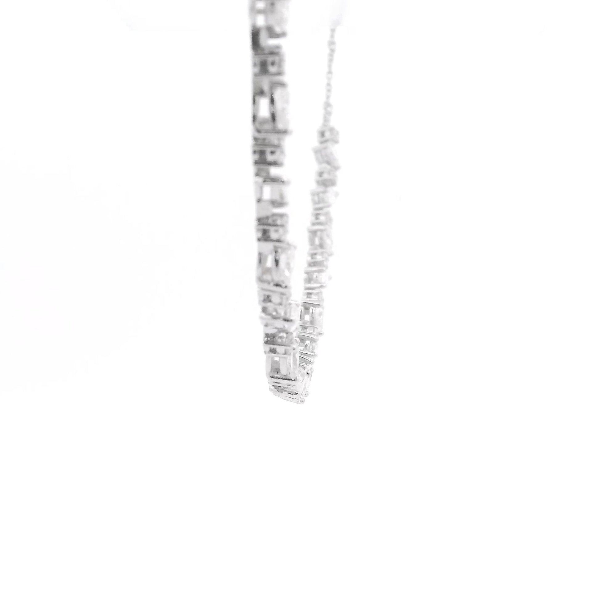 1/4 Around Mixed Cut Diamond Necklace - Forever Rox