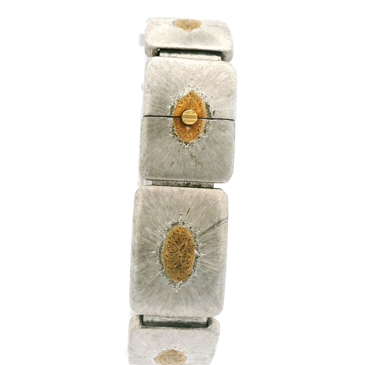 Buccaletti Signed Silver & Gold Bracelet