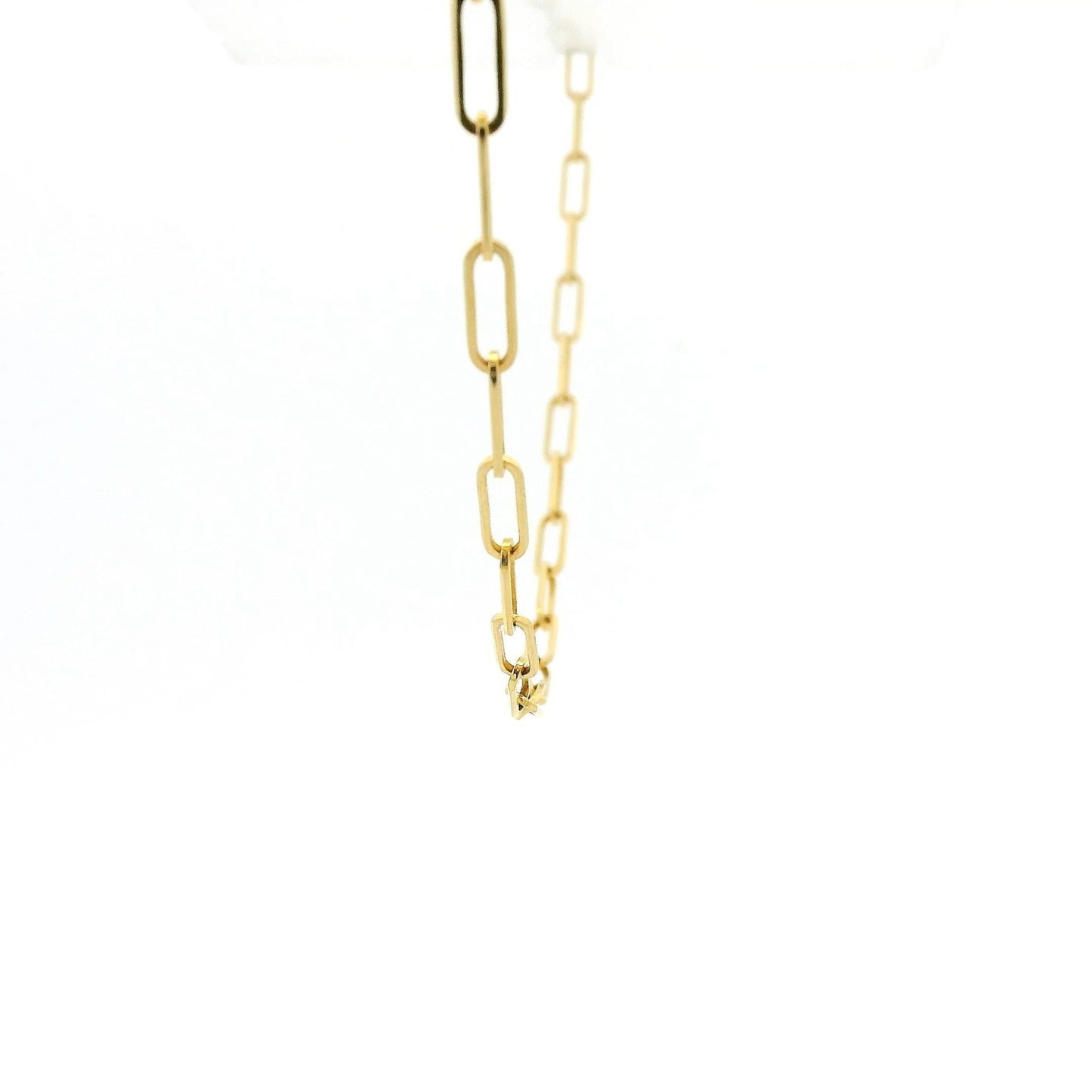 14k Yellow Gold Paperclip Necklace - Forever Rox