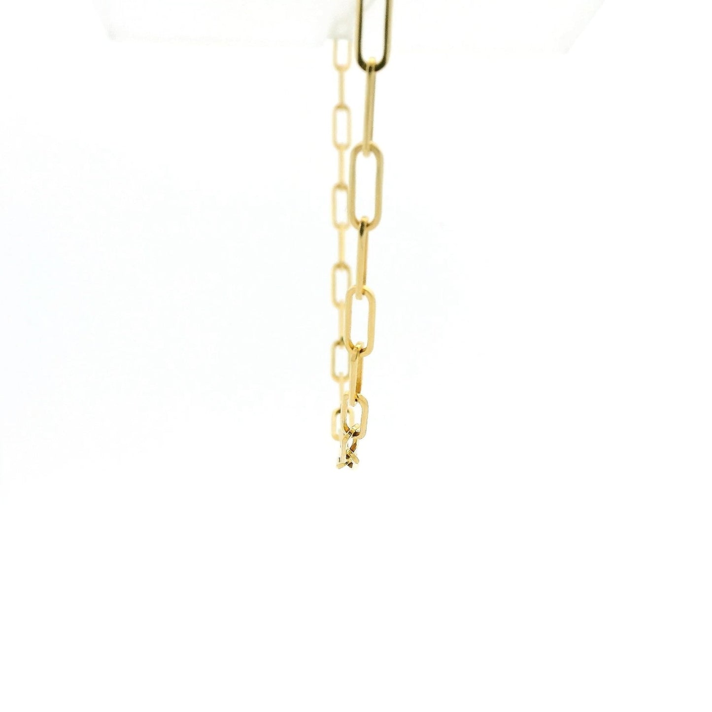 14k Yellow Gold Paperclip Necklace - Forever Rox