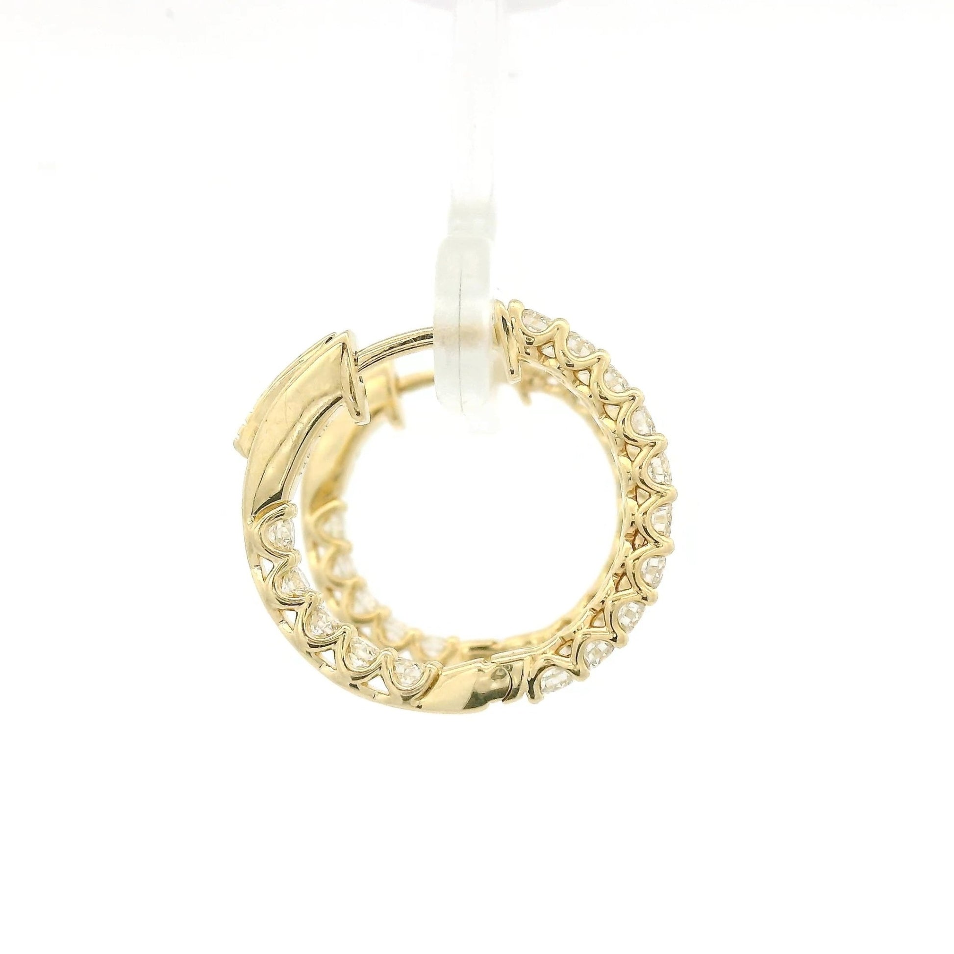 ~1.50ctw Diamond Innie Outtie Hoops - Forever Rox
