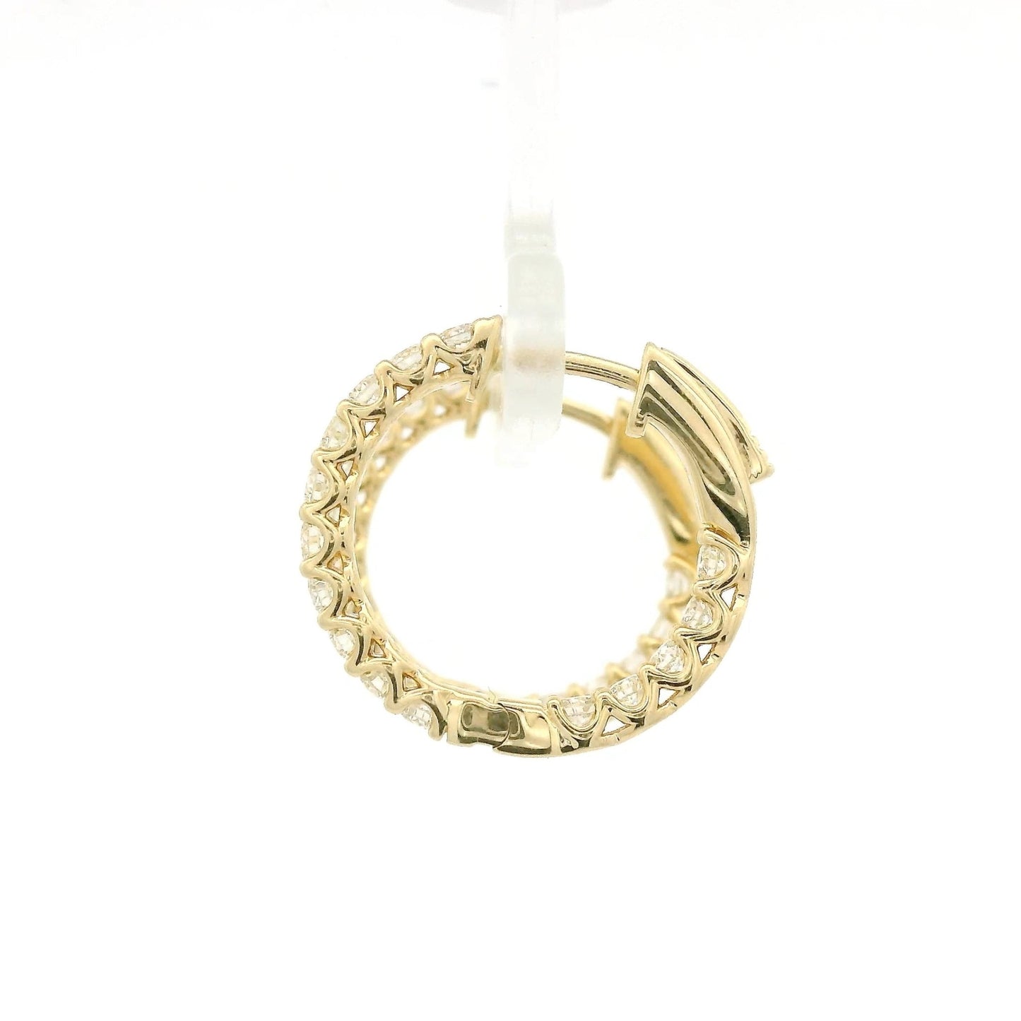 ~1.50ctw Diamond Innie Outtie Hoops - Forever Rox