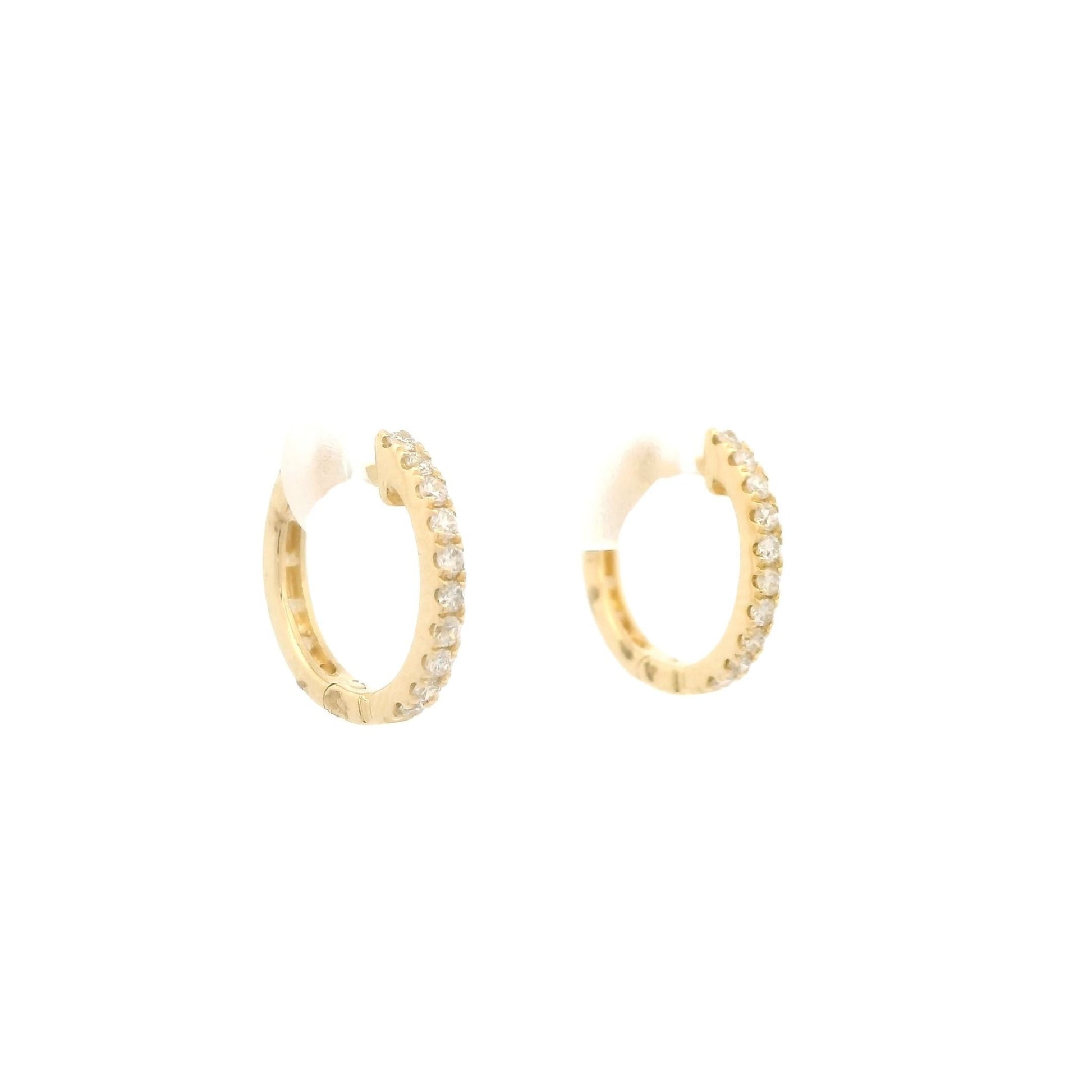 1/5ctw Diamond Huggie Hoops - Forever Rox