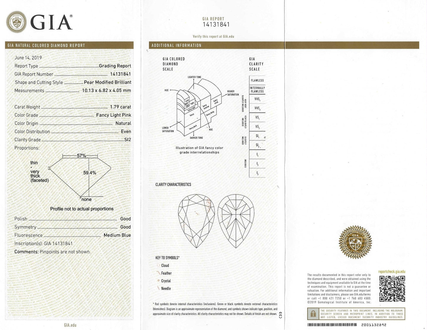 1.79ct Fancy Light Pink + 2.07ct G/VVS2 GIA Certified Pearshape Diamond Bypass Ring, Platinum - Forever Rox Fine Jewelry