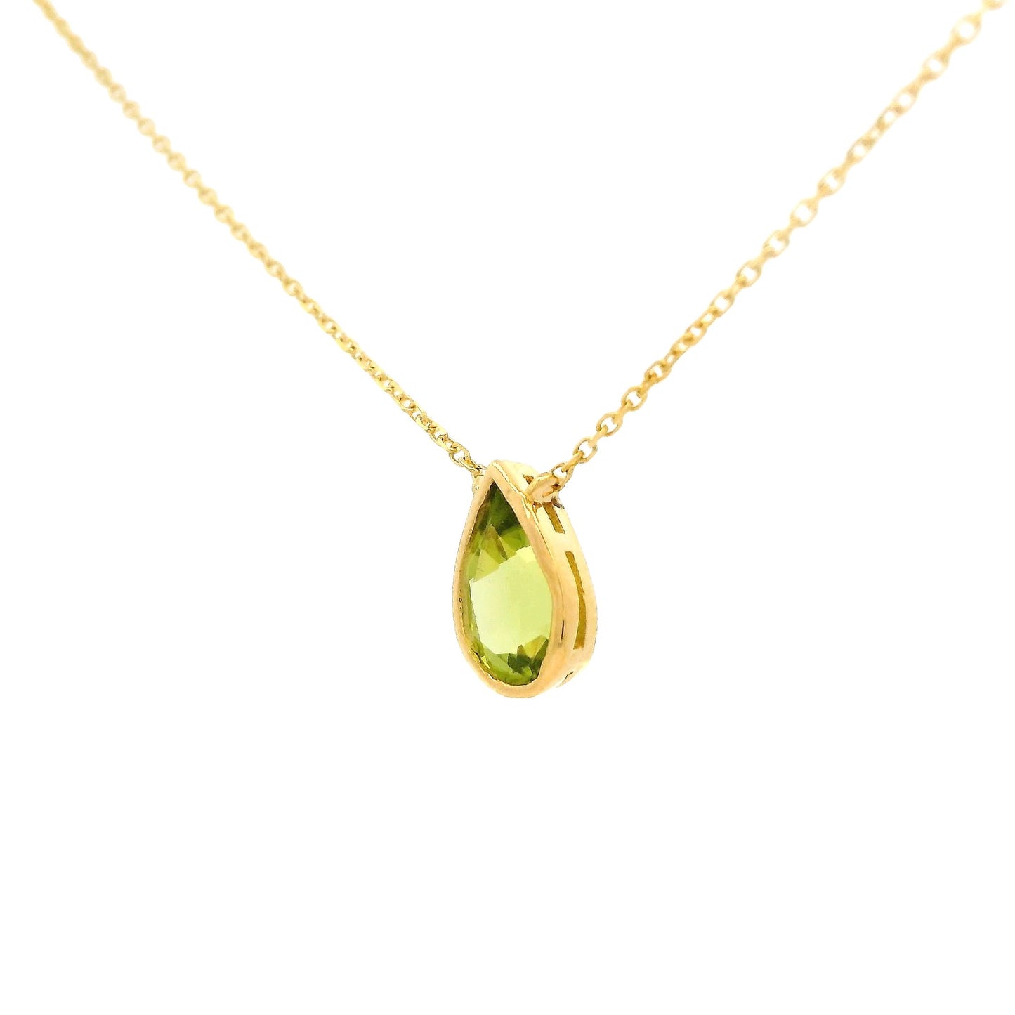 Pear Shape Peridot Pendant