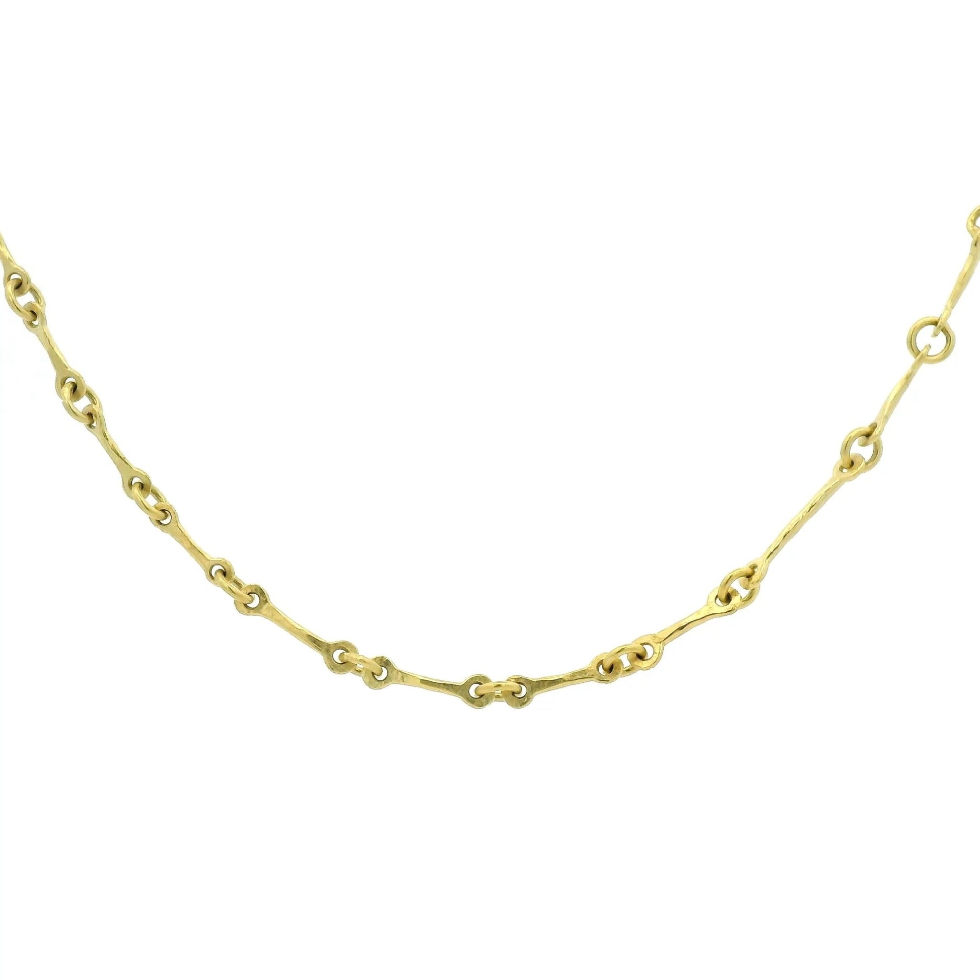 18k Yellow Gold Custom Handmade Link Chain - Forever Rox