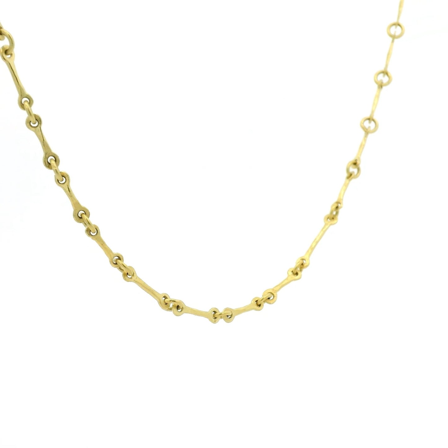 18k Yellow Gold Custom Handmade Link Chain - Forever Rox