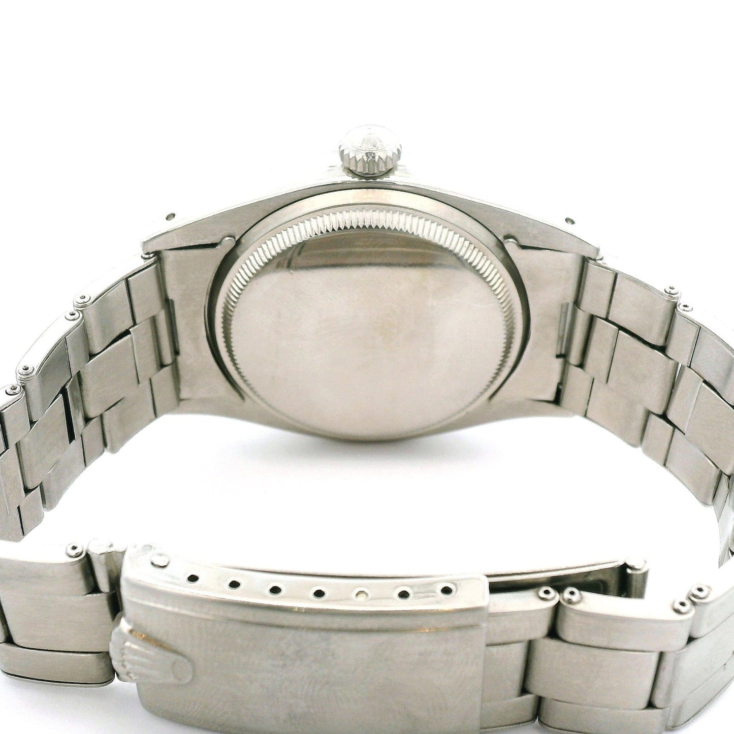 1953 Rolex Oyster Perpetual Ref. 6298 “Pre - Explorer” 36mm Stainless Steel Bubbleback w/ Original Rivet Oyster Bracelet Original 3,6,9 Dial. - Forever Rox Fine Jewelry