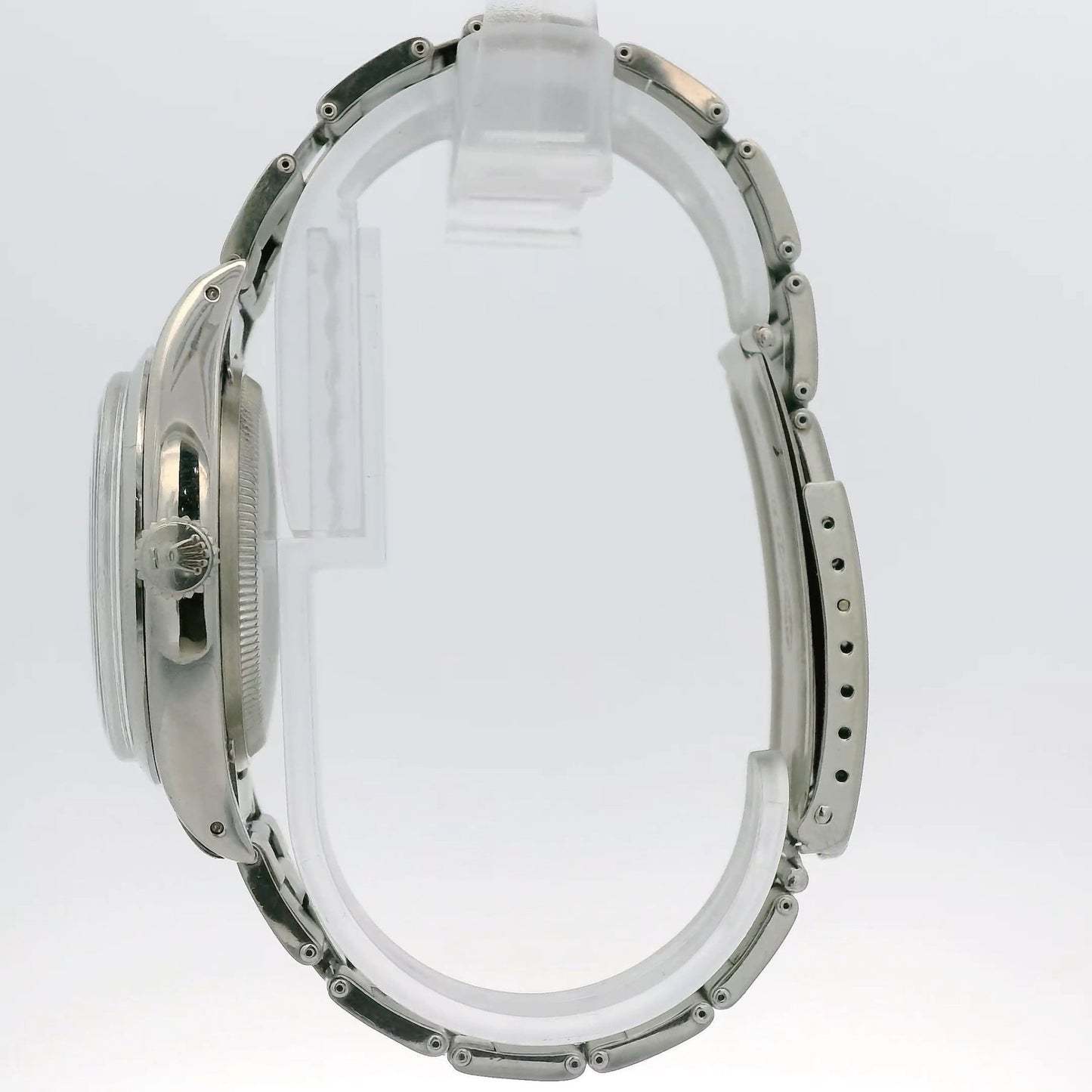 1953 Rolex Oyster Perpetual Ref. 6298 “Pre - Explorer” 36mm Stainless Steel Bubbleback w/ Original Rivet Oyster Bracelet Original 3,6,9 Dial. - Forever Rox Fine Jewelry