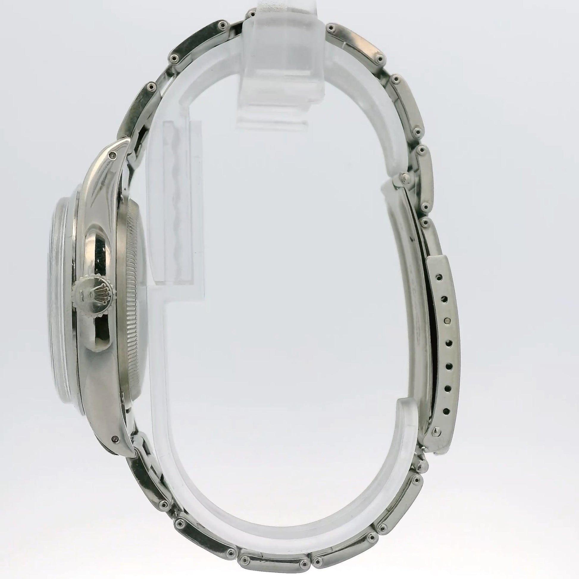 1953 Rolex Oyster Perpetual Ref. 6298 “Pre - Explorer” 36mm Stainless Steel Bubbleback w/ Original Rivet Oyster Bracelet Original 3,6,9 Dial. - Forever Rox Fine Jewelry