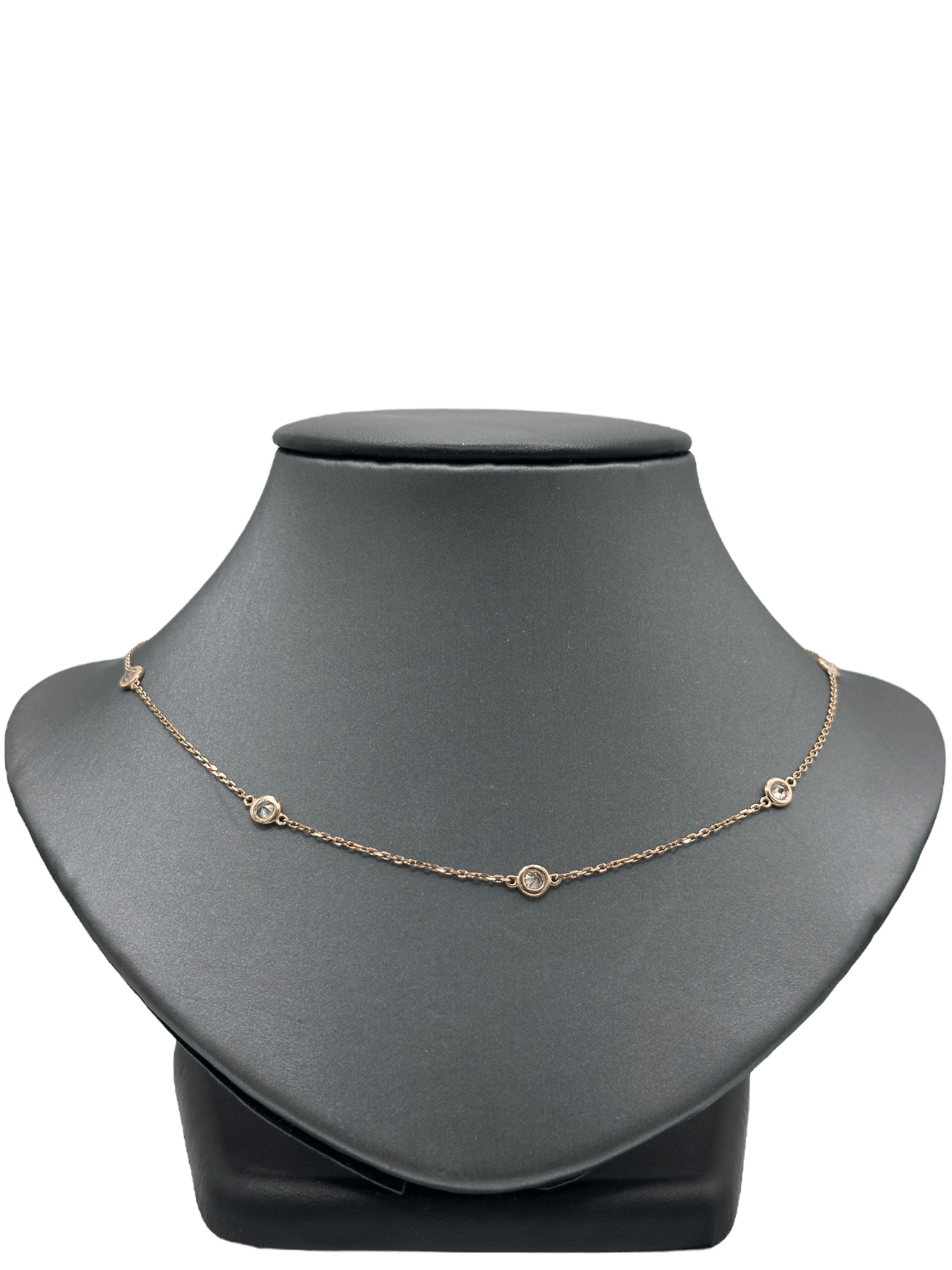 20" Rose Gold Diamonds By The Yard Chain - Forever Rox