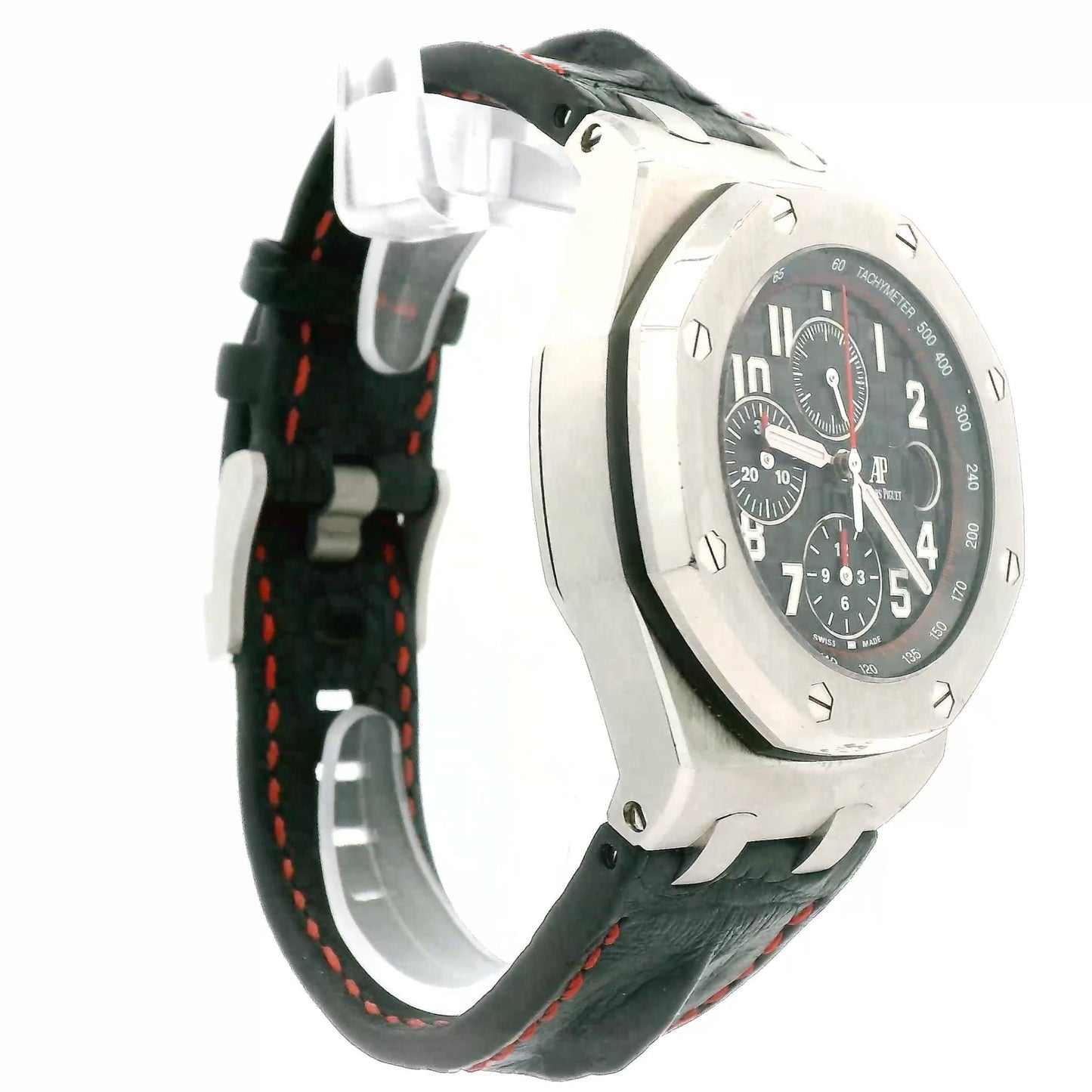 2017 Audemars Piguet Royal Oak Offshore Vampire Stainless Steel Leather Strap - Forever Rox Fine Jewelry