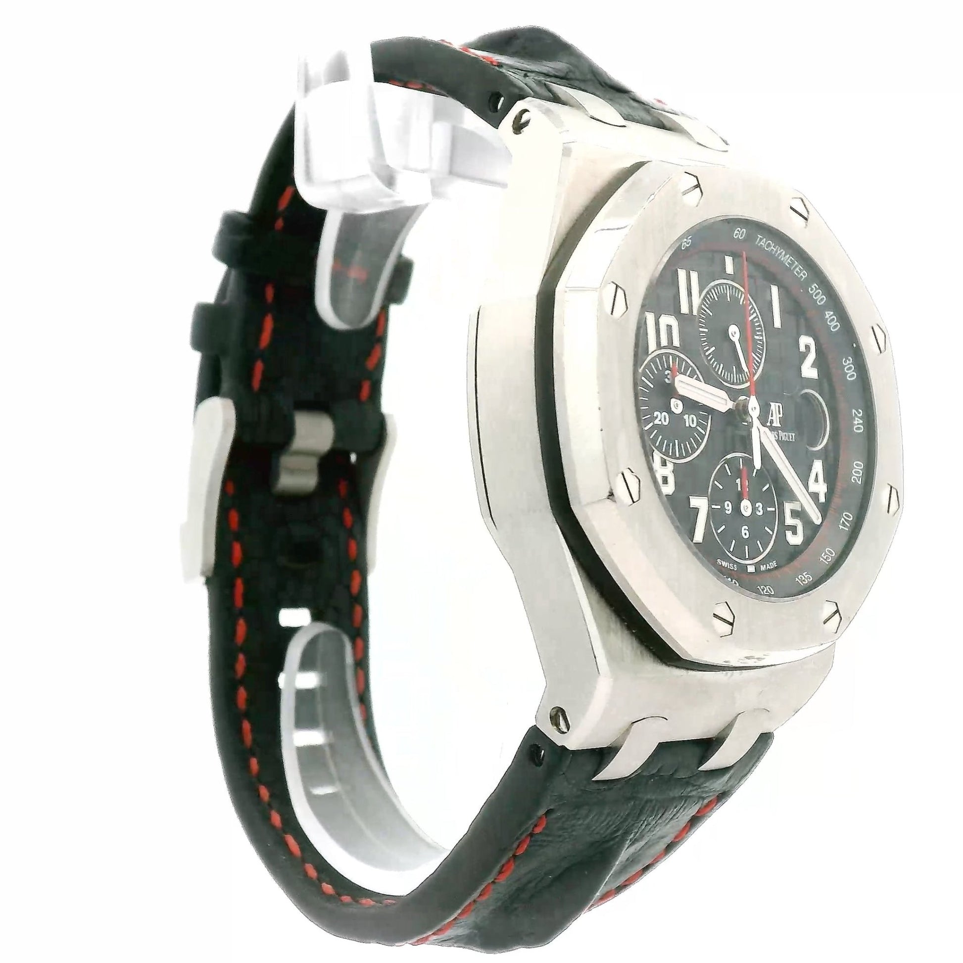 2017 Audemars Piguet Royal Oak Offshore Vampire Stainless Steel Leather Strap - Forever Rox Fine Jewelry