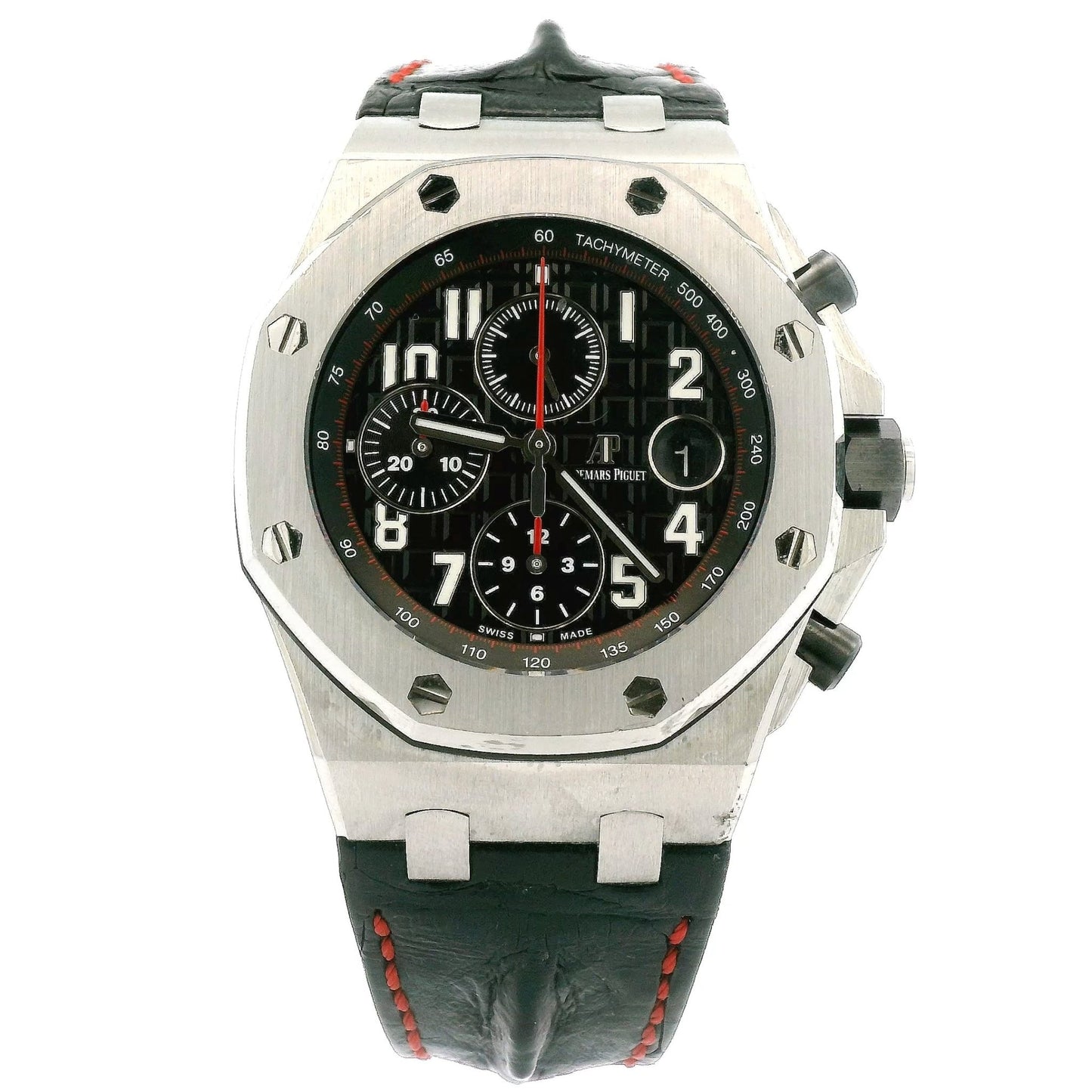 2017 Audemars Piguet Royal Oak Offshore Vampire Stainless Steel Leather Strap - Forever Rox Fine Jewelry