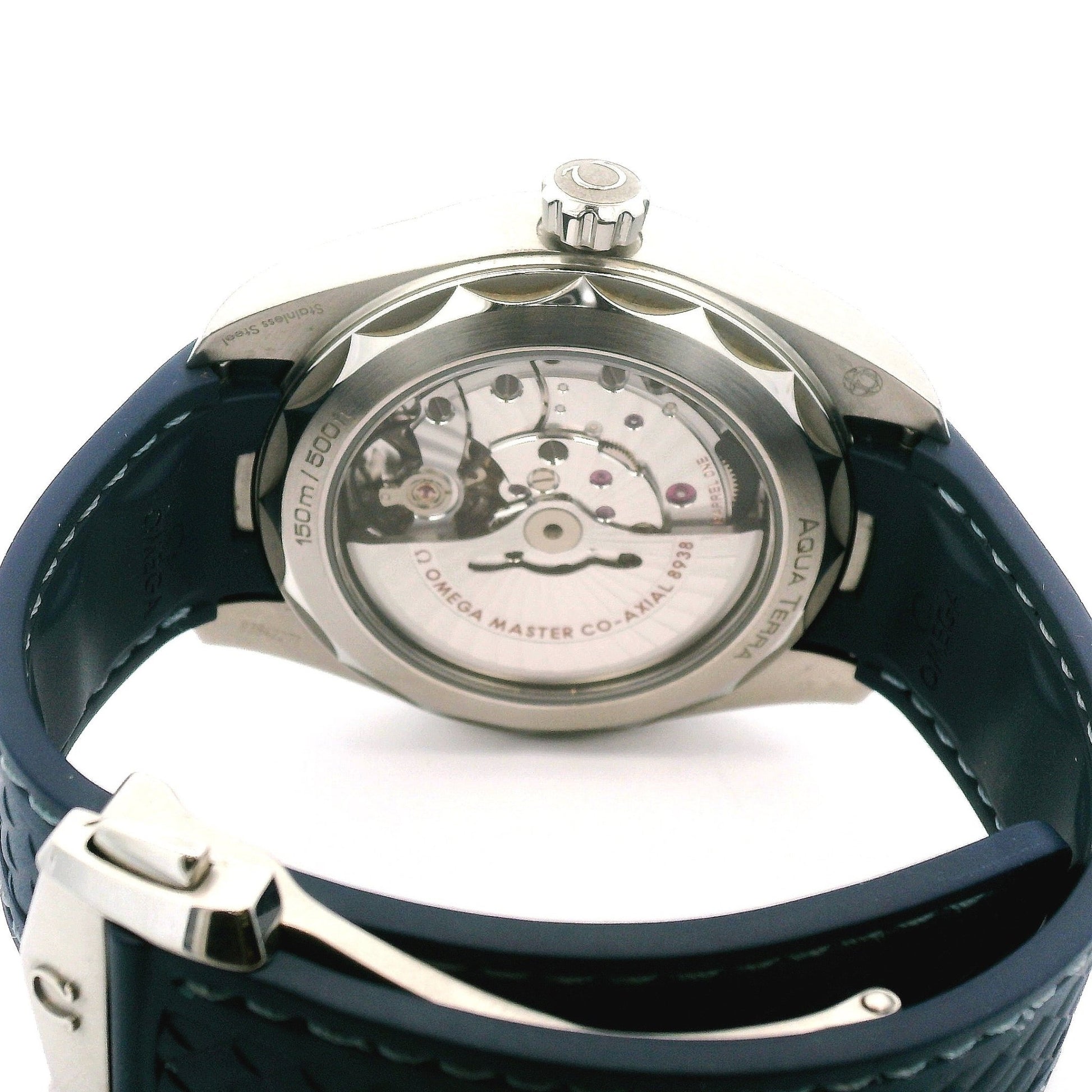 2022 Omega Seamaster Aqua Terra 150M Worldtimer 43MM Blue Dial Rubber Strap - Forever Rox Fine Jewelry