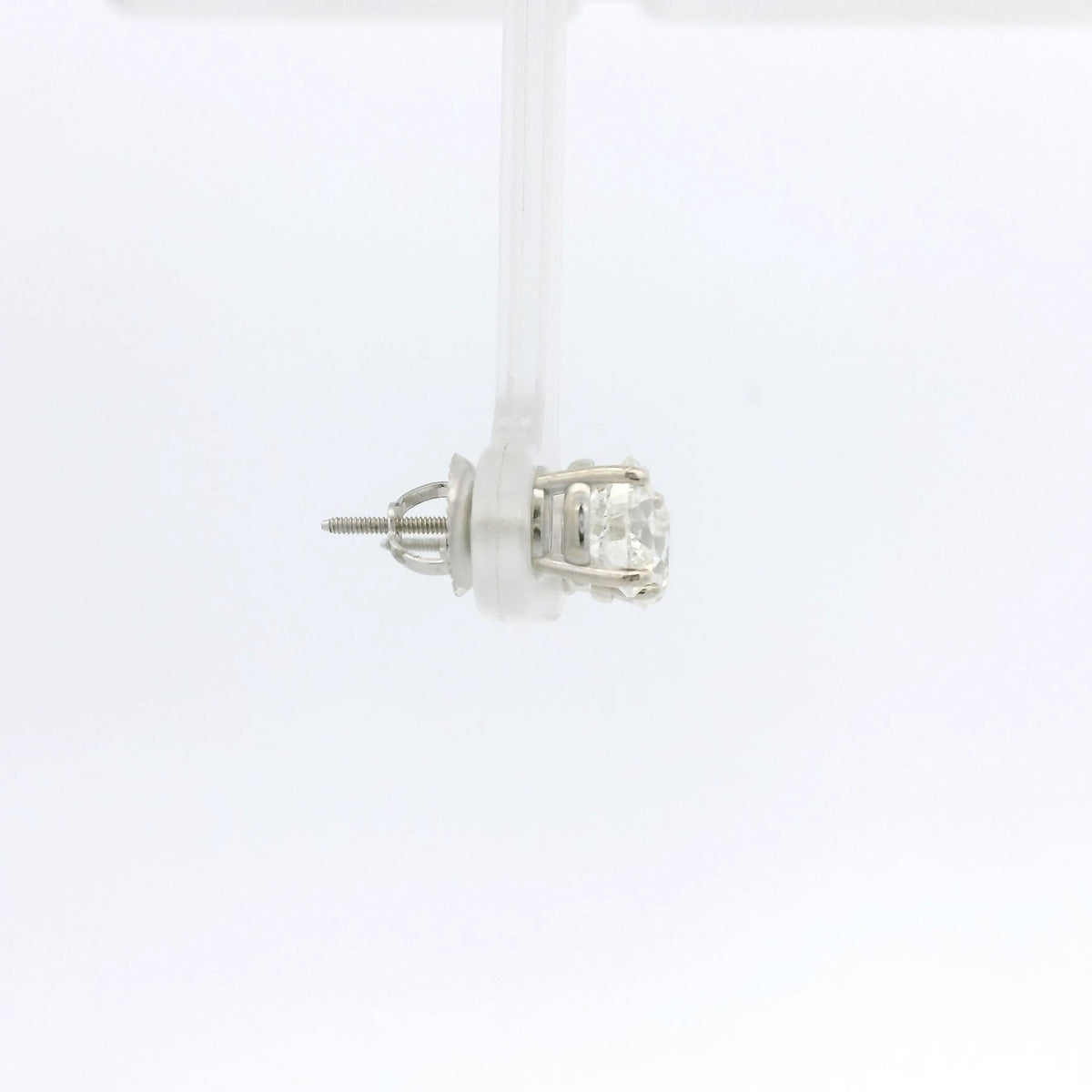 2.10ctw Round Cut Natural Diamond 4 Prong Studs - Forever Rox Fine Jewelry