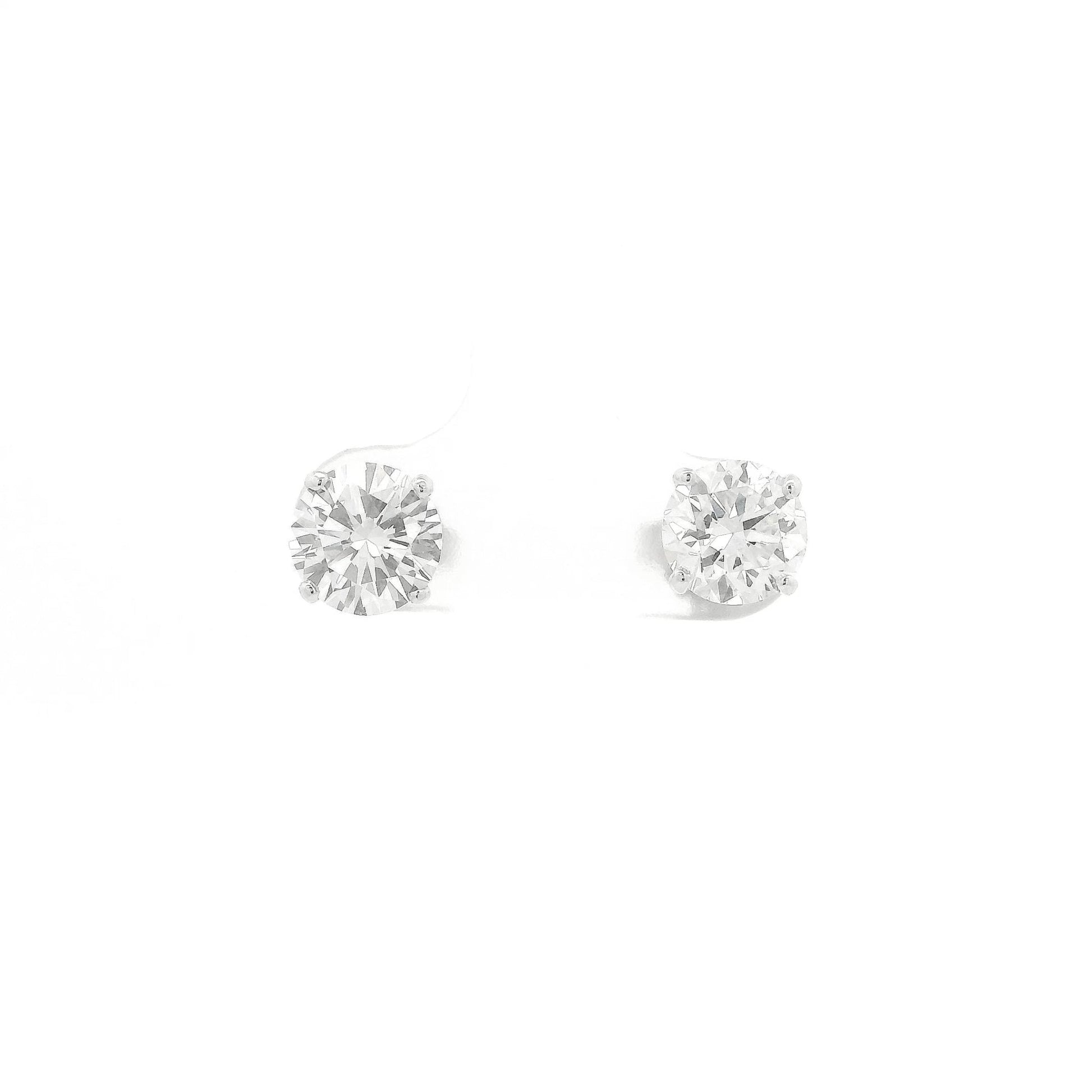 2.41ctw Round Cut Diamond GIA Certified F-SI1 Studs - Forever Rox Fine Jewelry