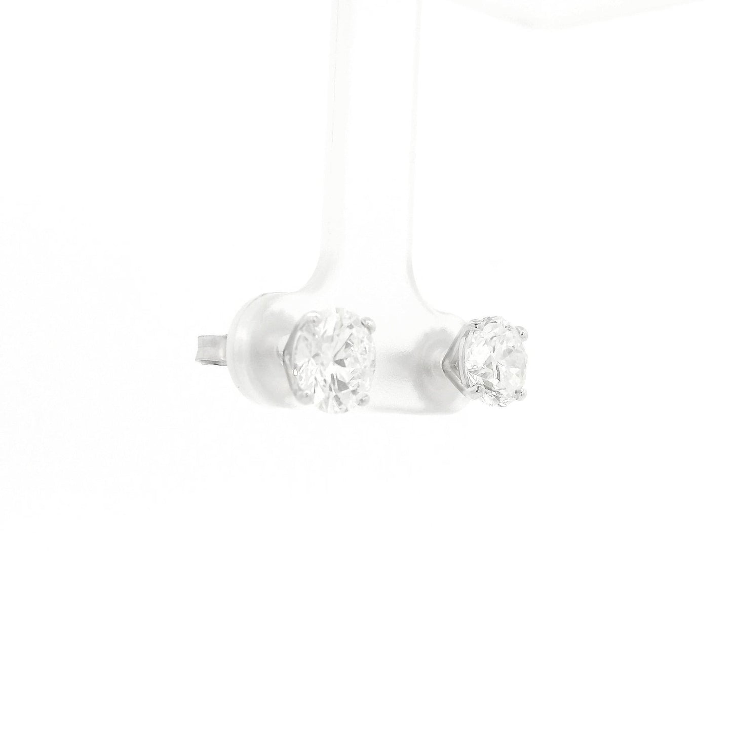 2.41ctw Round Cut Diamond GIA Certified F-SI1 Studs - Forever Rox Fine Jewelry