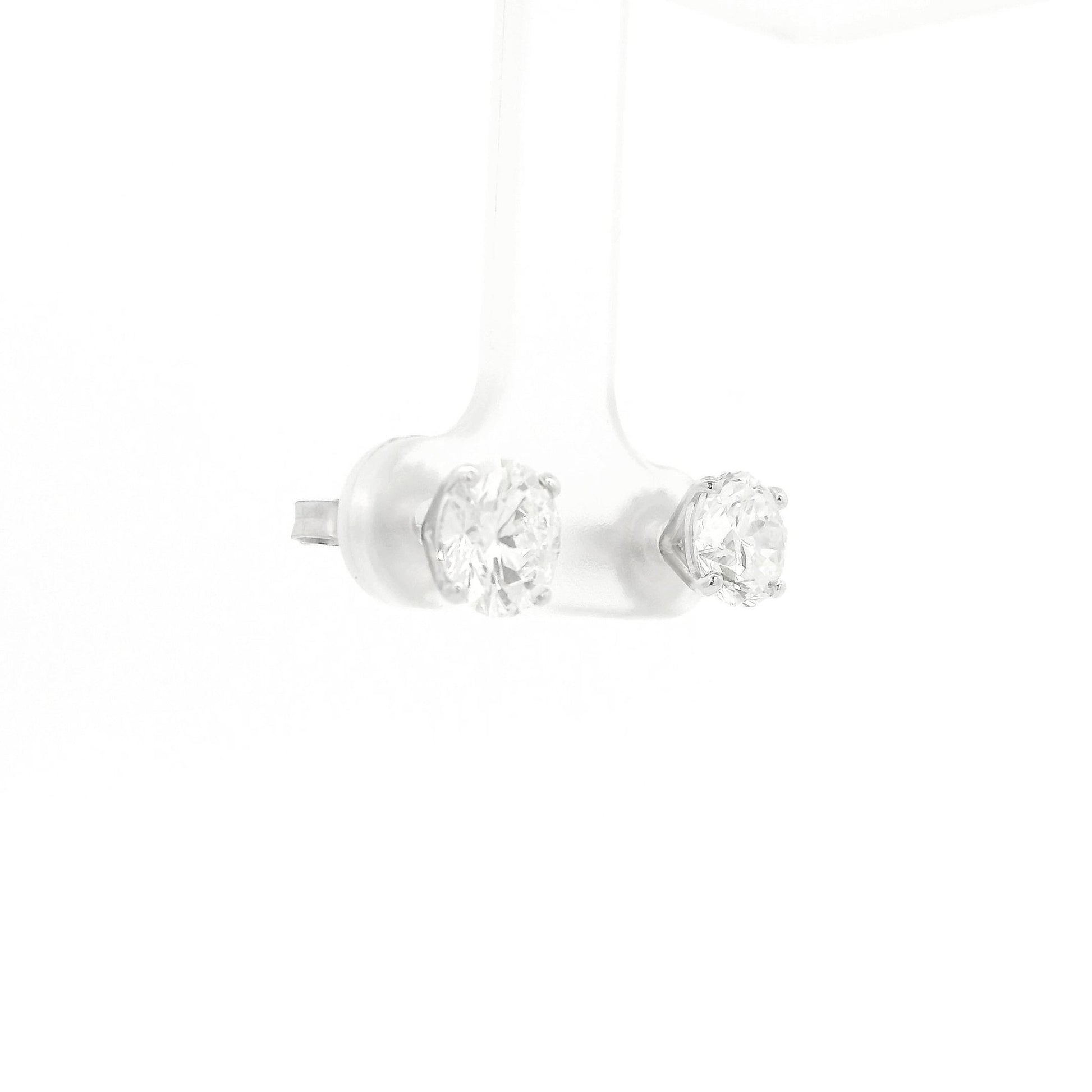2.41ctw Round Cut Diamond GIA Certified F-SI1 Studs - Forever Rox Fine Jewelry