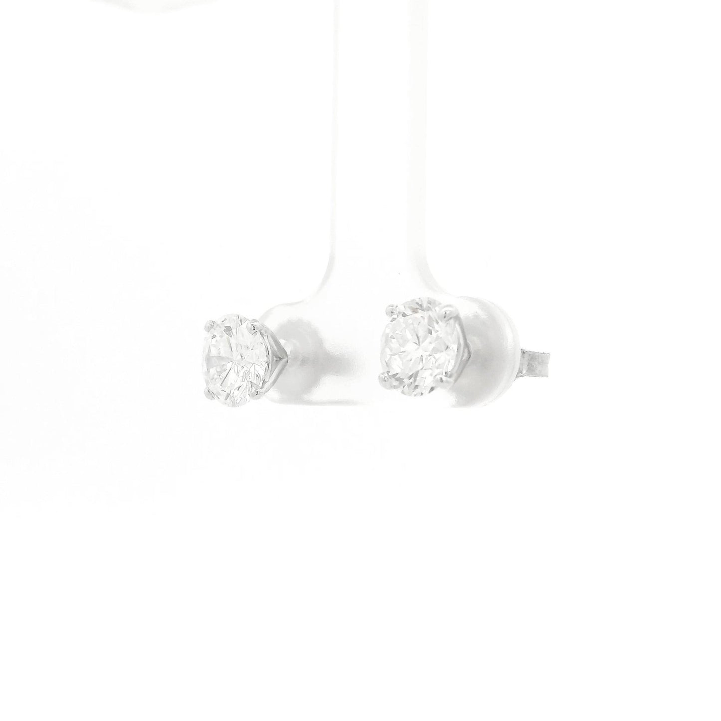 2.41ctw Round Cut Diamond GIA Certified F-SI1 Studs - Forever Rox Fine Jewelry